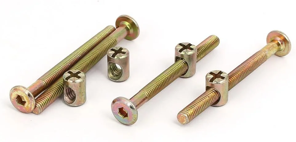 Aexit پیچ و مهره مبلمان با سر استوانه ای M6x70mm و رزوه نیمه به طول 57mm، به همراه مهره، 4 ست (470c7efe23bfb265d7c4b1a89591847f)