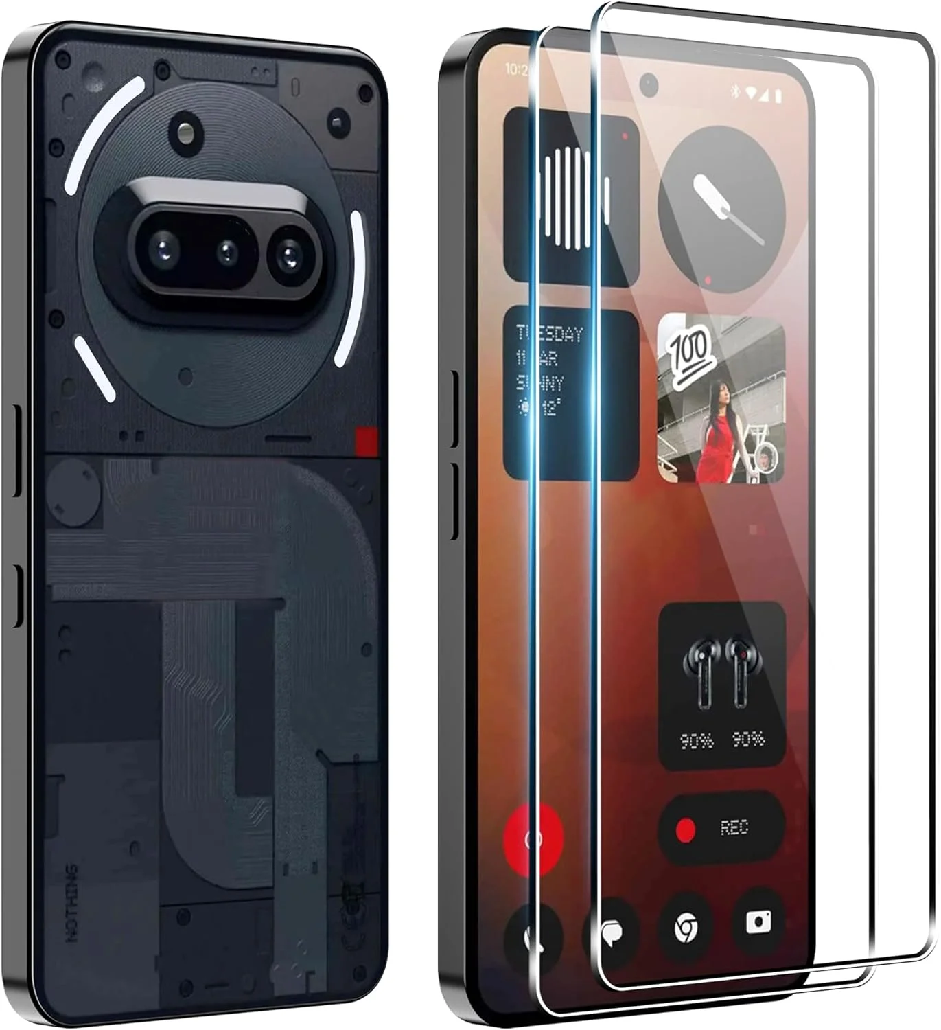 محافظ صفحه نمایش CAUHENYEE برای CMF Phone 2 Pro/Nothing Phone 3A/3A Pro، شیشه حرارت دیده، بسته 2 عددی فیلم محافظ شیشه ای، محافظ صفحه نمایش شفاف HD، شیشه محافظ سختی 9H، ضد خش محافظ صفحه نمایش CAUHENYEE برای CMF Phone 2 Pro/Nothing Phone 3A/3A Pro، شیشه حرارت دیده، بسته 2 عددی فیلم محافظ شیشه ای، محافظ صفحه نمایش شفاف HD، شیشه محافظ سختی 9H، ضد خش