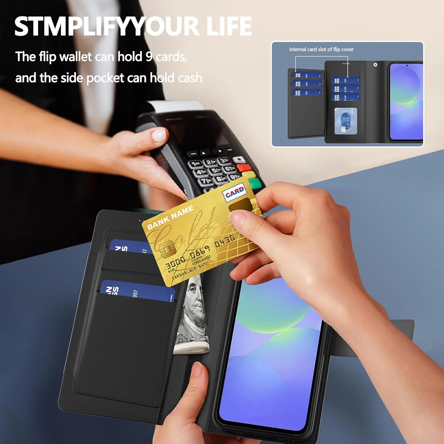 کیف پولکی پولاچی برای گوشی سامسونگ گلکسی A36 5G، کیف پولکی + 1 محافظ صفحه شیشه ای حرارت دیده، کیف محافظ چرمی PU ممتاز با قفل مغناطیسی - مشکی کیف پولکی پولاچی برای گوشی سامسونگ گلکسی A36 5G، کیف پولکی + 1 محافظ صفحه شیشه ای حرارت دیده، کیف محافظ چرمی PU ممتاز با قفل مغناطیسی - مشکی