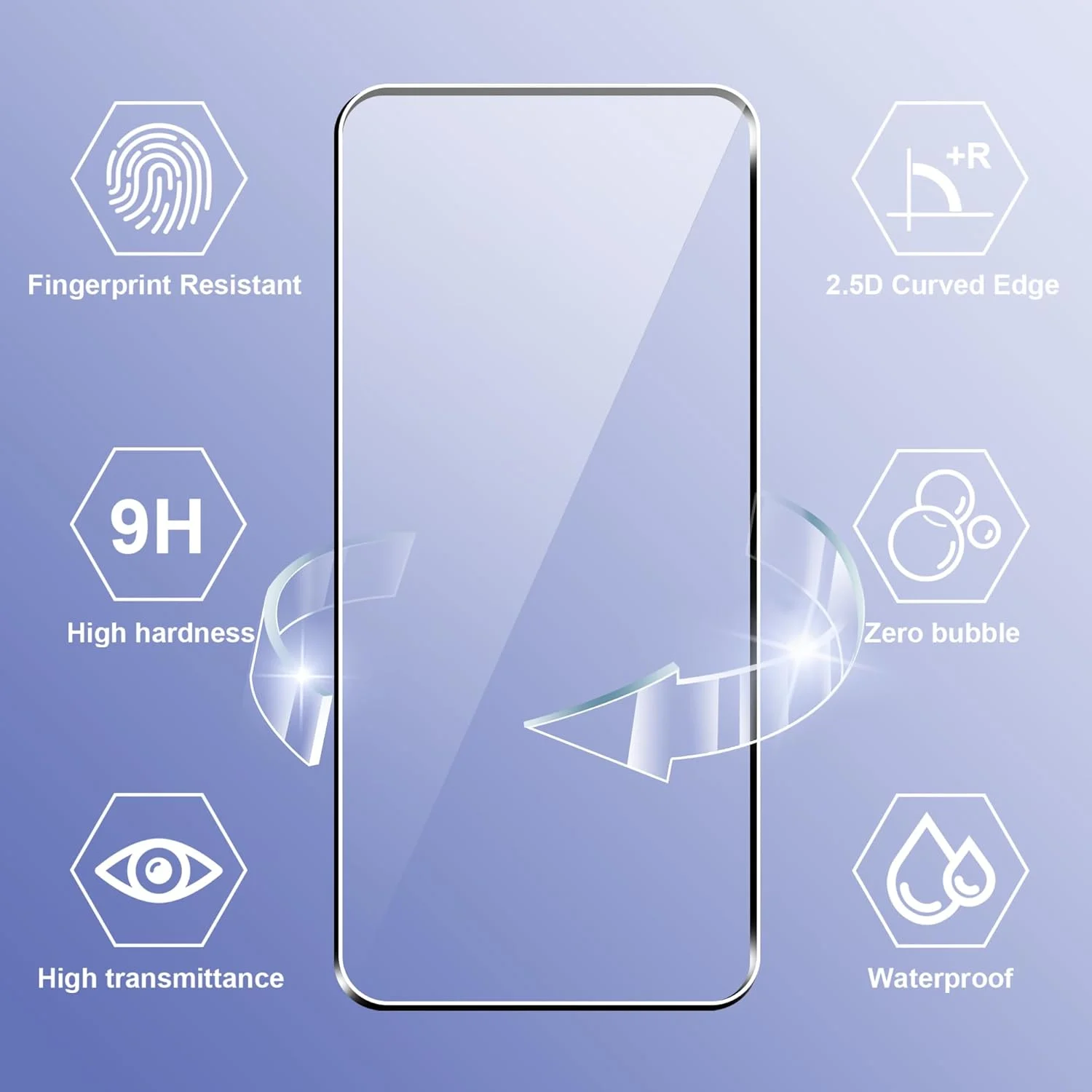 محافظ صفحه نمایش CAUHENYEE برای CMF Phone 2 Pro/Nothing Phone 3A/3A Pro، شیشه حرارت دیده، بسته 2 عددی فیلم محافظ شیشه ای، محافظ صفحه نمایش شفاف HD، شیشه محافظ سختی 9H، ضد خش