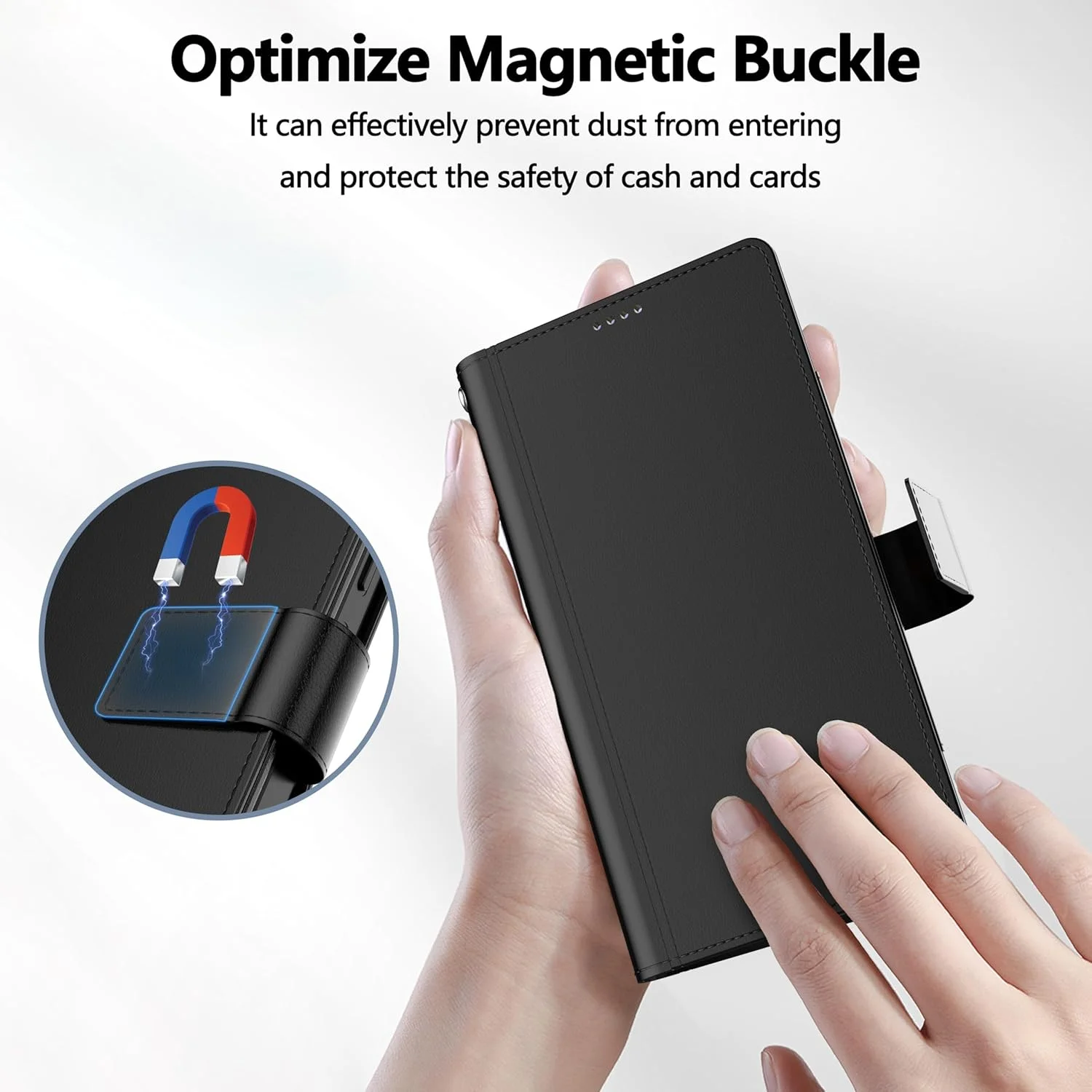 کیف پولکی پولاچی برای گوشی سامسونگ گلکسی A36 5G، کیف پولکی + 1 محافظ صفحه شیشه ای حرارت دیده، کیف محافظ چرمی PU ممتاز با قفل مغناطیسی - مشکی کیف پولکی پولاچی برای گوشی سامسونگ گلکسی A36 5G، کیف پولکی + 1 محافظ صفحه شیشه ای حرارت دیده، کیف محافظ چرمی PU ممتاز با قفل مغناطیسی - مشکی