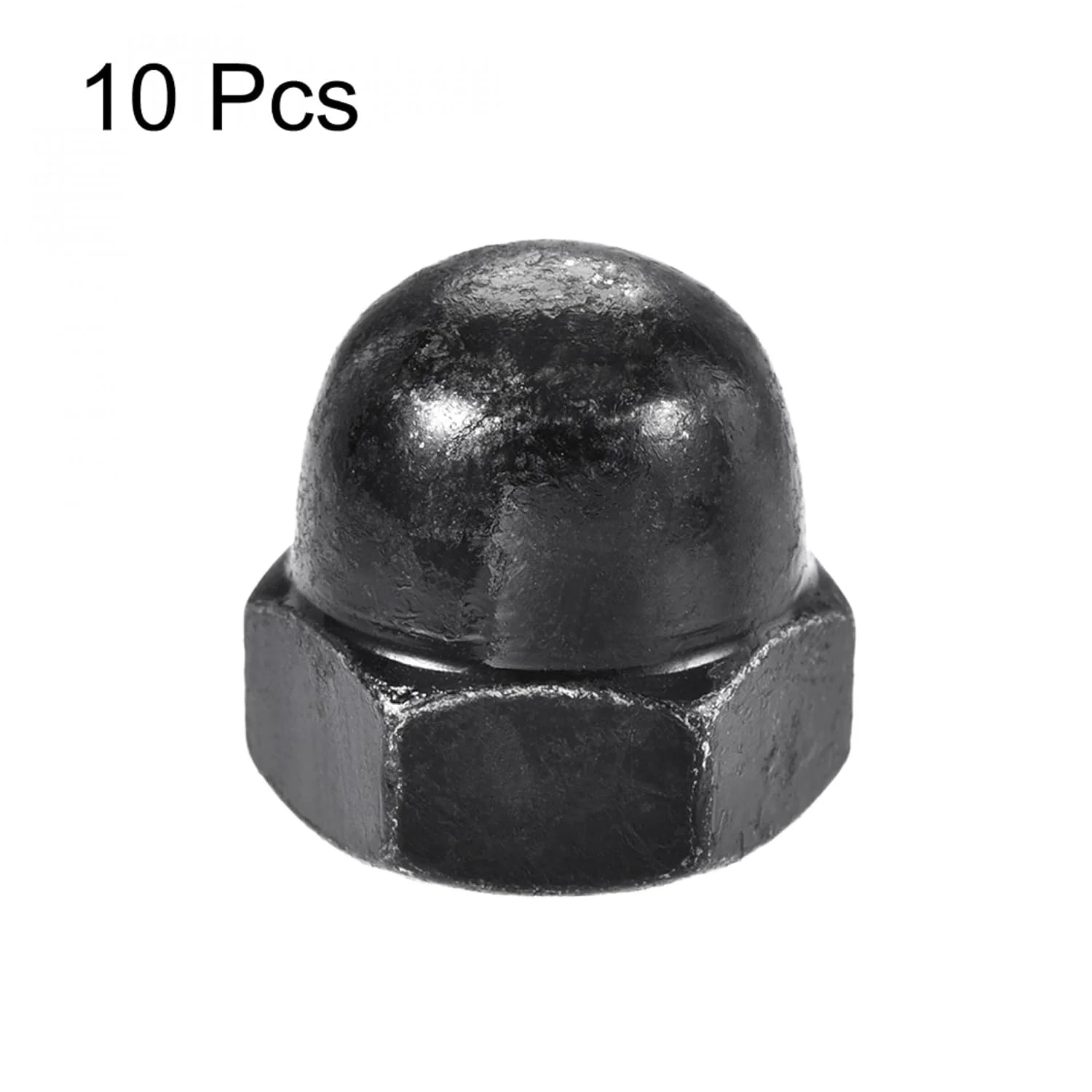 uxcell Hex Cap Nuts - 10Pcs M10 Dome Nuts Carbon Steel Hexagon Decorative Cap Nut for Screws Bolts Black uxcell Hex Cap Nuts - 10Pcs M10 Dome Nuts Carbon Steel Hexagon Decorative Cap Nut for Screws Bolts Black