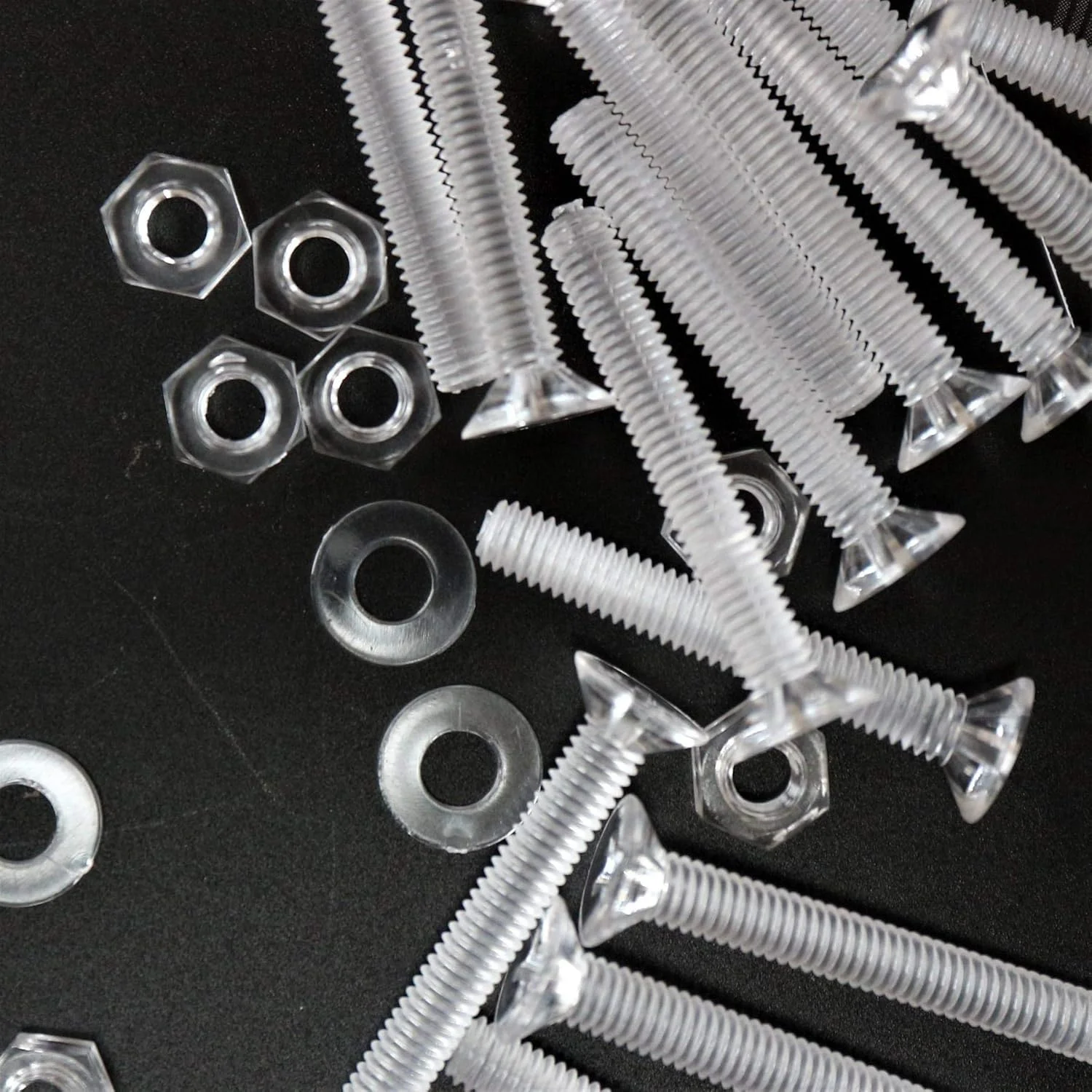 پیچ و مهره های سر خزینه ای چهارسو کاترپیلار قرمز 50 عددی، پلاستیک اکریلیک شفاف، M4 x 30mm - پیچ های پلاستیکی اکریلیک، 5/32" x 1 3/16 پیچ و مهره های سر خزینه ای چهارسو کاترپیلار قرمز 50 عددی، پلاستیک اکریلیک شفاف، M4 x 30mm - پیچ های پلاستیکی اکریلیک، 5/32" x 1 3/16