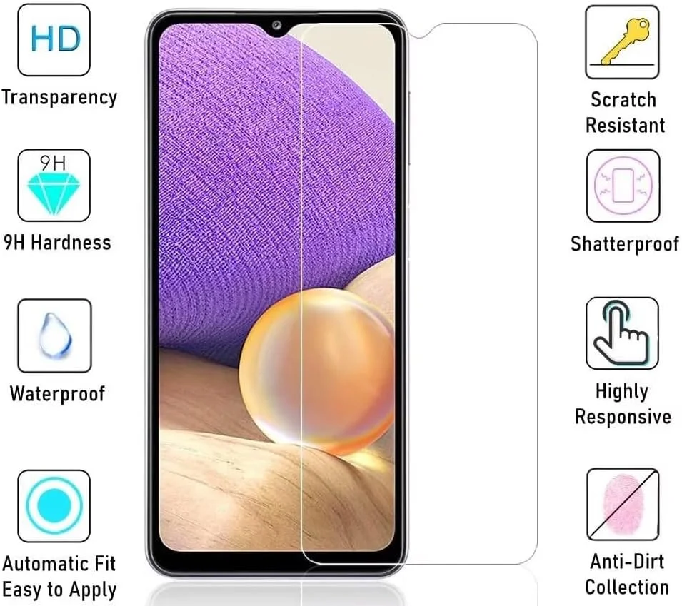 محافظ صفحه نمایش شیشه ای حرارت دیده RanTuo سازگار با Nothing Phone 3a Pro، HD، ضد گرد و غبار، ضد خش، بسته 2 عددی محافظ صفحه نمایش سازگار با Nothing Phone 3a Pro. شفاف