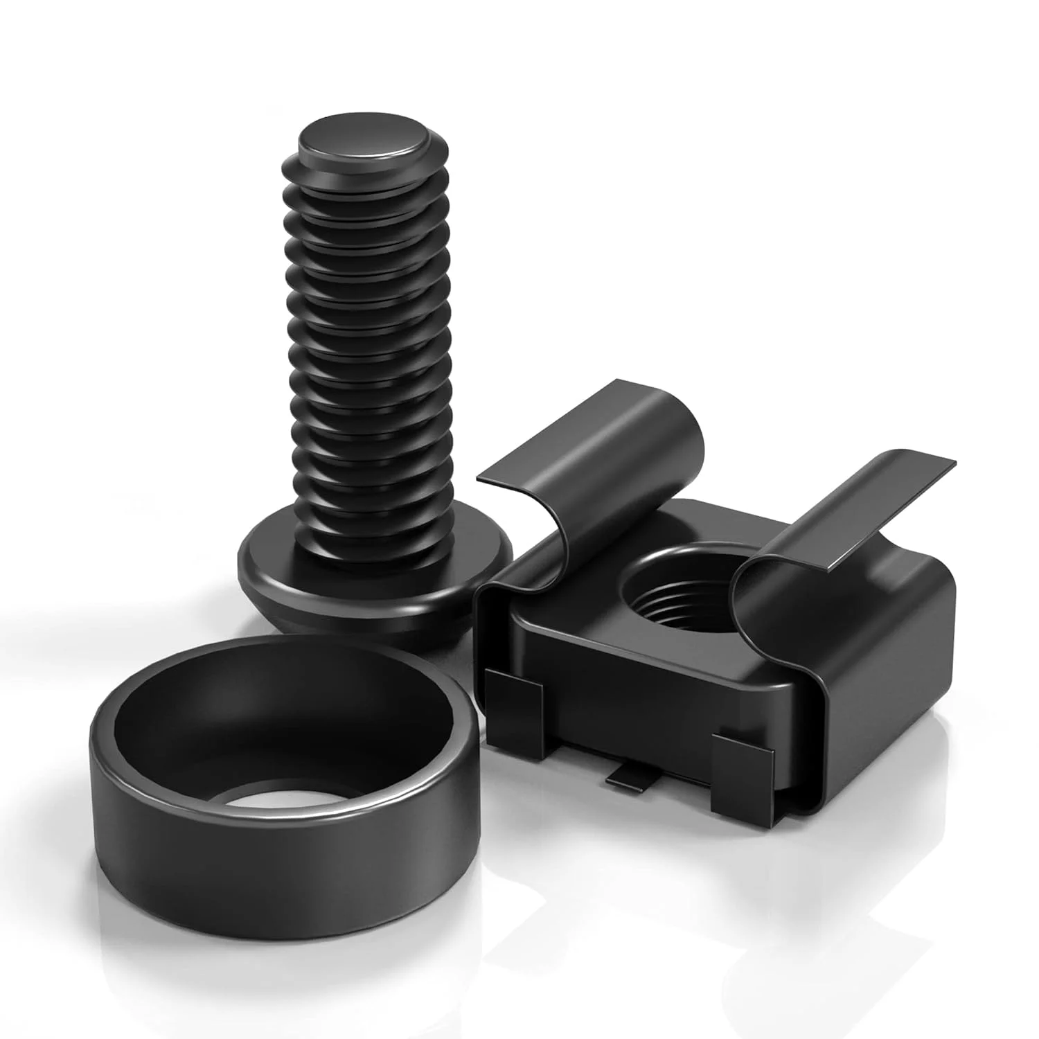 XOOL 50 عدد مهره قفسی رک M6 x 16mm، پیچ و واشر برای کابینت سرور رک، قفسه های سرور رک، روترها، پیچ های رک و مهره های مربعی، بست کمربندی قفل شونده رایگان XOOL 50 عدد مهره قفسی رک M6 x 16mm، پیچ و واشر برای کابینت سرور رک، قفسه های سرور رک، روترها، پیچ های رک و مهره های مربعی، بست کمربندی قفل شونده رایگان