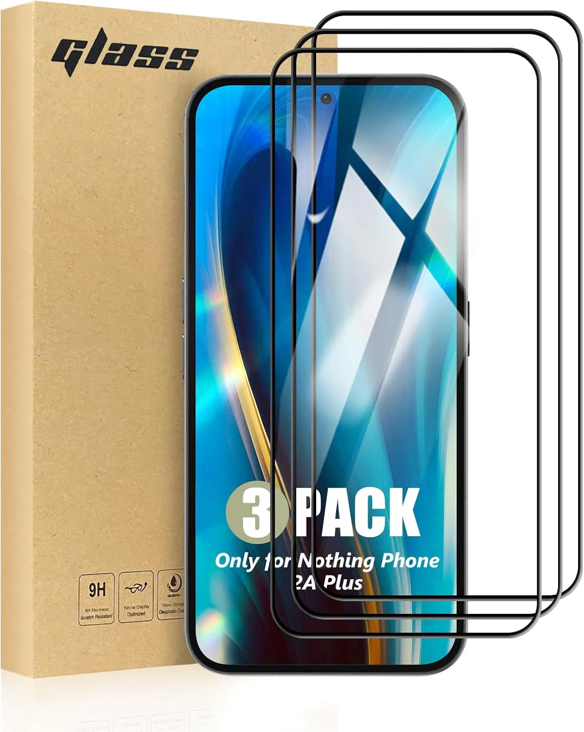 محافظ صفحه نمایش شیشه ای TailTech برای Nothing Phone 2A Plus، بسته 3 عددی محافظ صفحه نمایش پوشش کامل برای Nothing Phone 2A Plus از جنس شیشه حرارت دیده، محافظ صفحه نمایش برای Nothing Phone 2A Plus محافظ صفحه نمایش شیشه ای TailTech برای Nothing Phone 2A Plus، بسته 3 عددی محافظ صفحه نمایش پوشش کامل برای Nothing Phone 2A Plus از جنس شیشه حرارت دیده، محافظ صفحه نمایش برای Nothing Phone 2A Plus