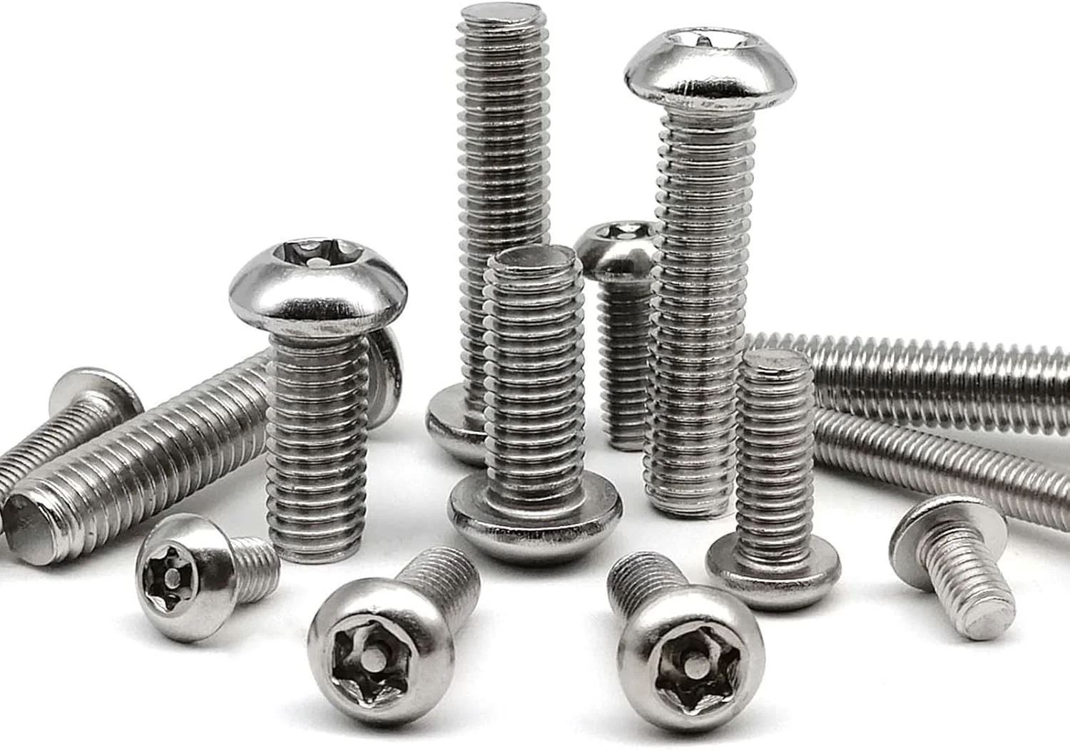 TOOLAE - پیچ شش لوبی Torx دکمه ای سر گرد ضد دستکاری با پین فولاد ضد زنگ 304 M3 M4 M5 M6 M8 M10 M12 (50 عدد M3) TOOLAE - پیچ شش لوبی Torx دکمه ای سر گرد ضد دستکاری با پین فولاد ضد زنگ 304 M3 M4 M5 M6 M8 M10 M12 (50 عدد M3)