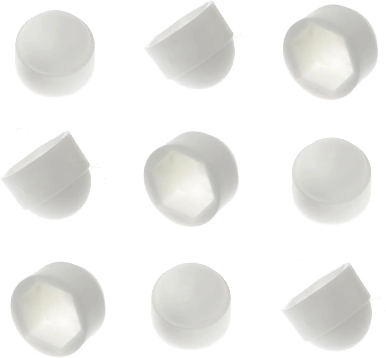 پوشش محافظ مهره و پیچ Pro Bamboo Kitchen، 24 عددی، سفید، گنبدی شش ضلعی، نایلونی، M8x14mm پوشش محافظ مهره و پیچ Pro Bamboo Kitchen، 24 عددی، سفید، گنبدی شش ضلعی، نایلونی، M8x14mm