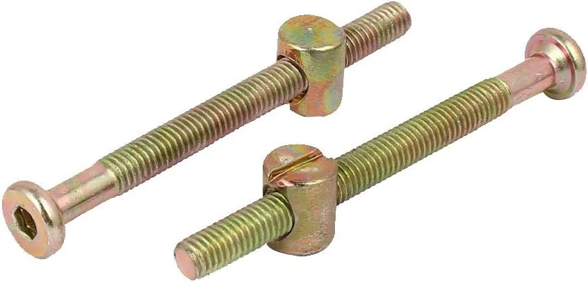 Aexit پیچ و مهره مبلمان با سر استوانه ای و سوکت M6x70mm به همراه مهره اتصال M6x12mm، مجموعه 10 عددی Aexit پیچ و مهره مبلمان با سر استوانه ای و سوکت M6x70mm به همراه مهره اتصال M6x12mm، مجموعه 10 عددی