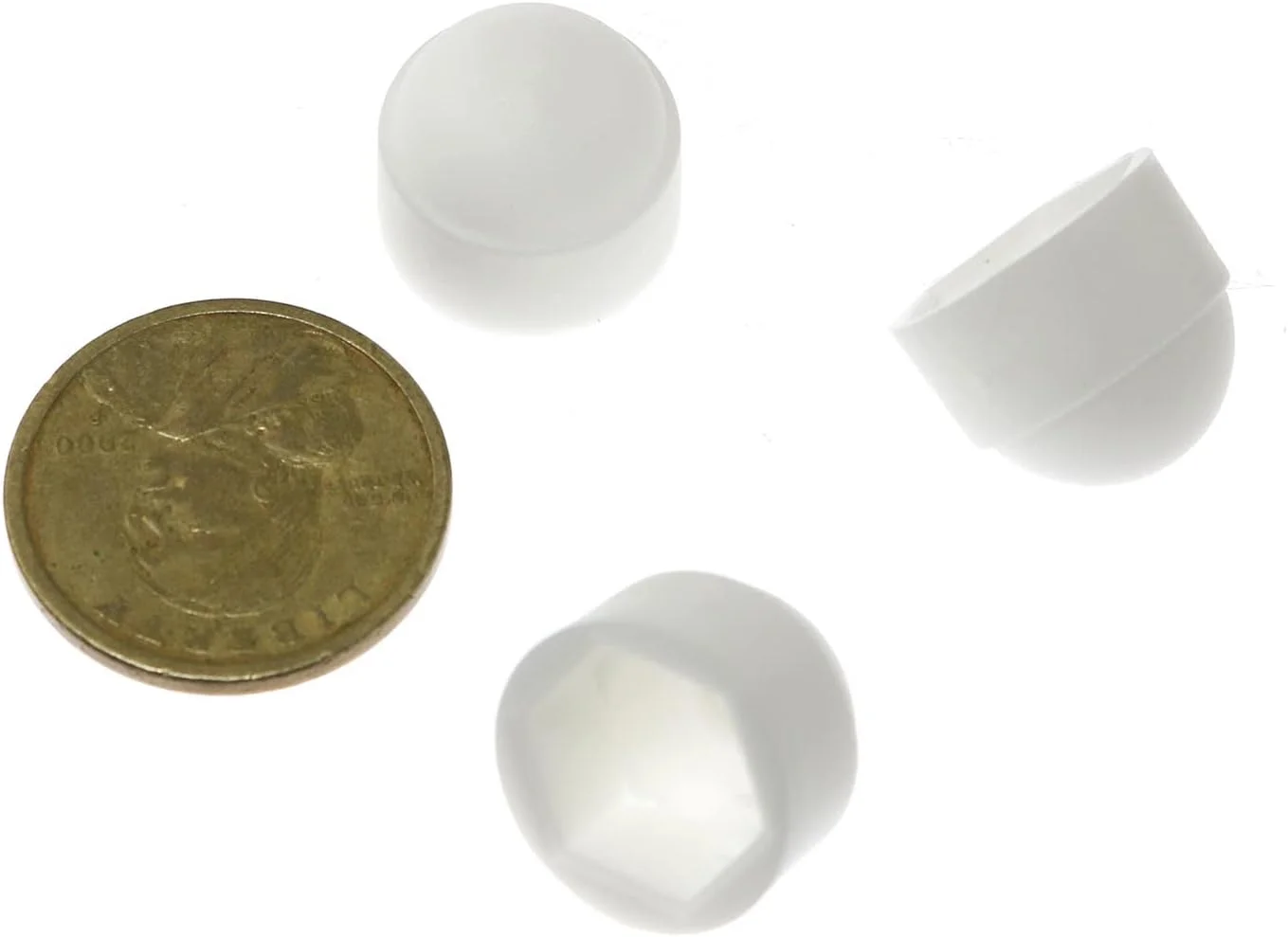 پوشش محافظ مهره و پیچ Pro Bamboo Kitchen، 24 عددی، سفید، گنبدی شش ضلعی، نایلونی، M8x14mm پوشش محافظ مهره و پیچ Pro Bamboo Kitchen، 24 عددی، سفید، گنبدی شش ضلعی، نایلونی، M8x14mm