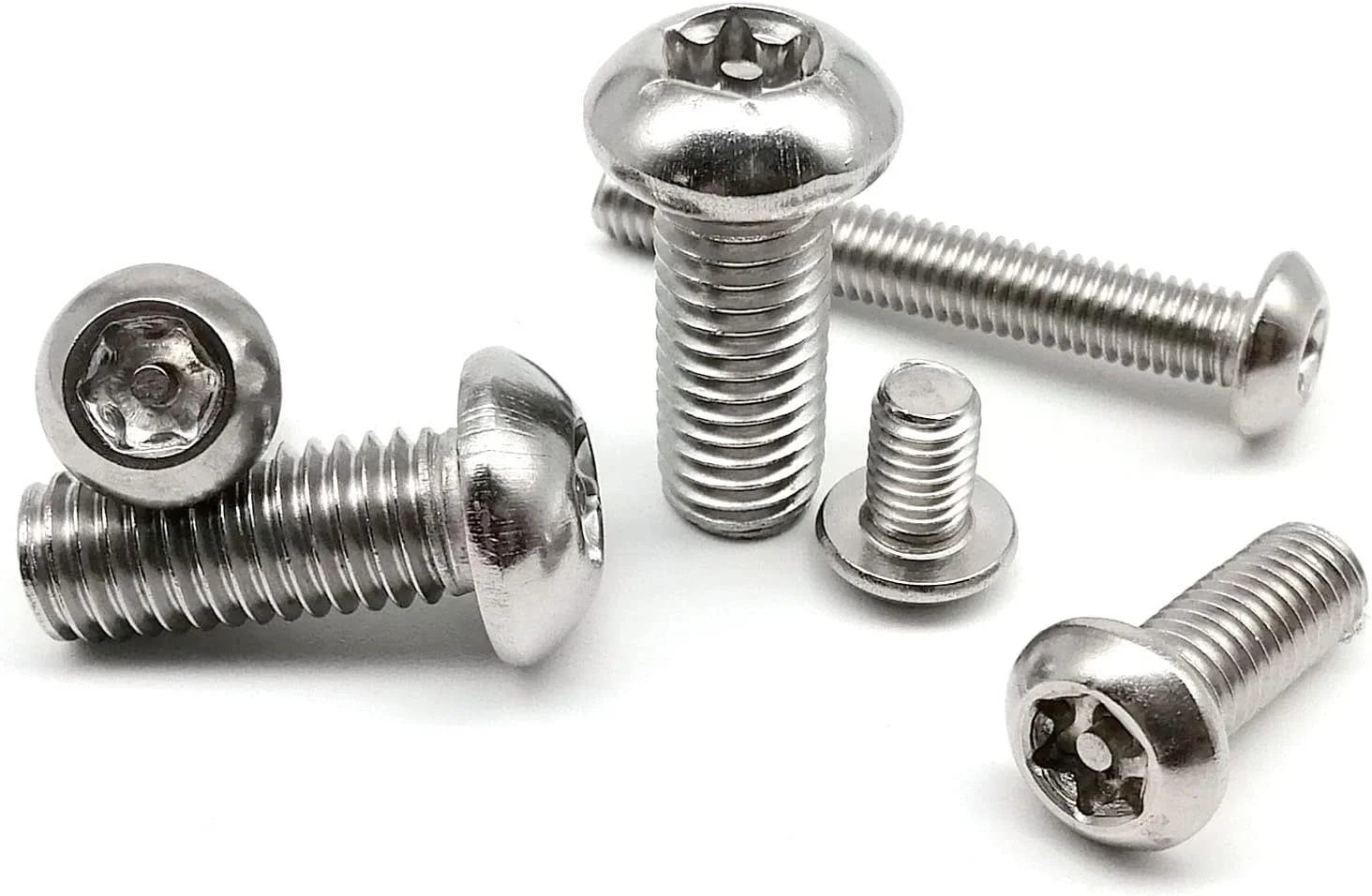 TOOLAE - پیچ شش لوبی Torx دکمه ای سر گرد ضد دستکاری با پین فولاد ضد زنگ 304 M3 M4 M5 M6 M8 M10 M12 (50 عدد M3) TOOLAE - پیچ شش لوبی Torx دکمه ای سر گرد ضد دستکاری با پین فولاد ضد زنگ 304 M3 M4 M5 M6 M8 M10 M12 (50 عدد M3)