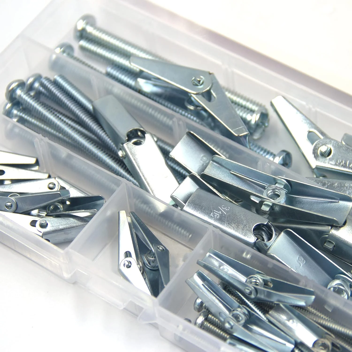 مجموعه 24 عددی پیچ و مهره پروانه ای سر گرد فولادی با روکش روی ISPINNER در سایزهای 1/4، 3/16 و 1/8 اینچ برای آویزان کردن اجسام سنگین روی دیوار خشک مجموعه 24 عددی پیچ و مهره پروانه ای سر گرد فولادی با روکش روی ISPINNER در سایزهای 1/4، 3/16 و 1/8 اینچ برای آویزان کردن اجسام سنگین روی دیوار خشک