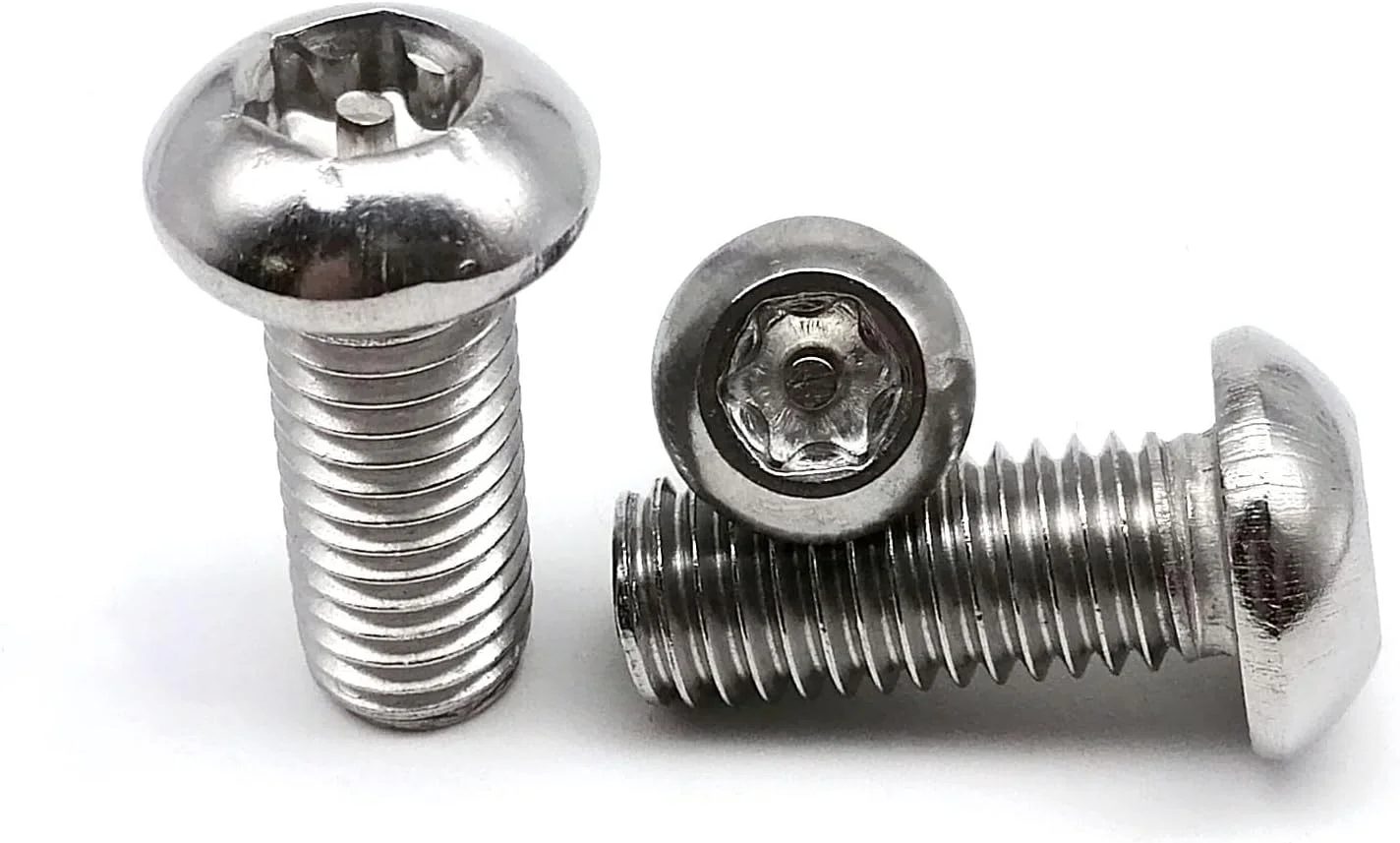 TOOLAE - پیچ شش لوبی Torx دکمه ای سر گرد ضد دستکاری با پین فولاد ضد زنگ 304 M3 M4 M5 M6 M8 M10 M12 (50 عدد M3) TOOLAE - پیچ شش لوبی Torx دکمه ای سر گرد ضد دستکاری با پین فولاد ضد زنگ 304 M3 M4 M5 M6 M8 M10 M12 (50 عدد M3)