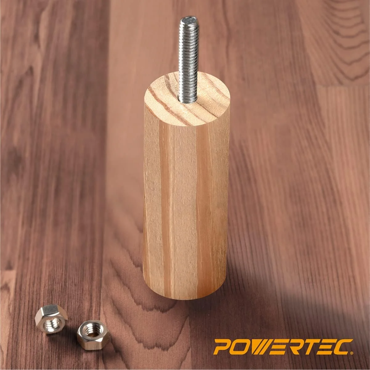 پیچ های آویز POWERTEC QHB1002، سایز 1/4-20 x 1-1/2 اینچ، بسته 50 عددی به همراه 2 عدد مهره شش گوش نصب پیچ پیچ های آویز POWERTEC QHB1002، سایز 1/4-20 x 1-1/2 اینچ، بسته 50 عددی به همراه 2 عدد مهره شش گوش نصب پیچ
