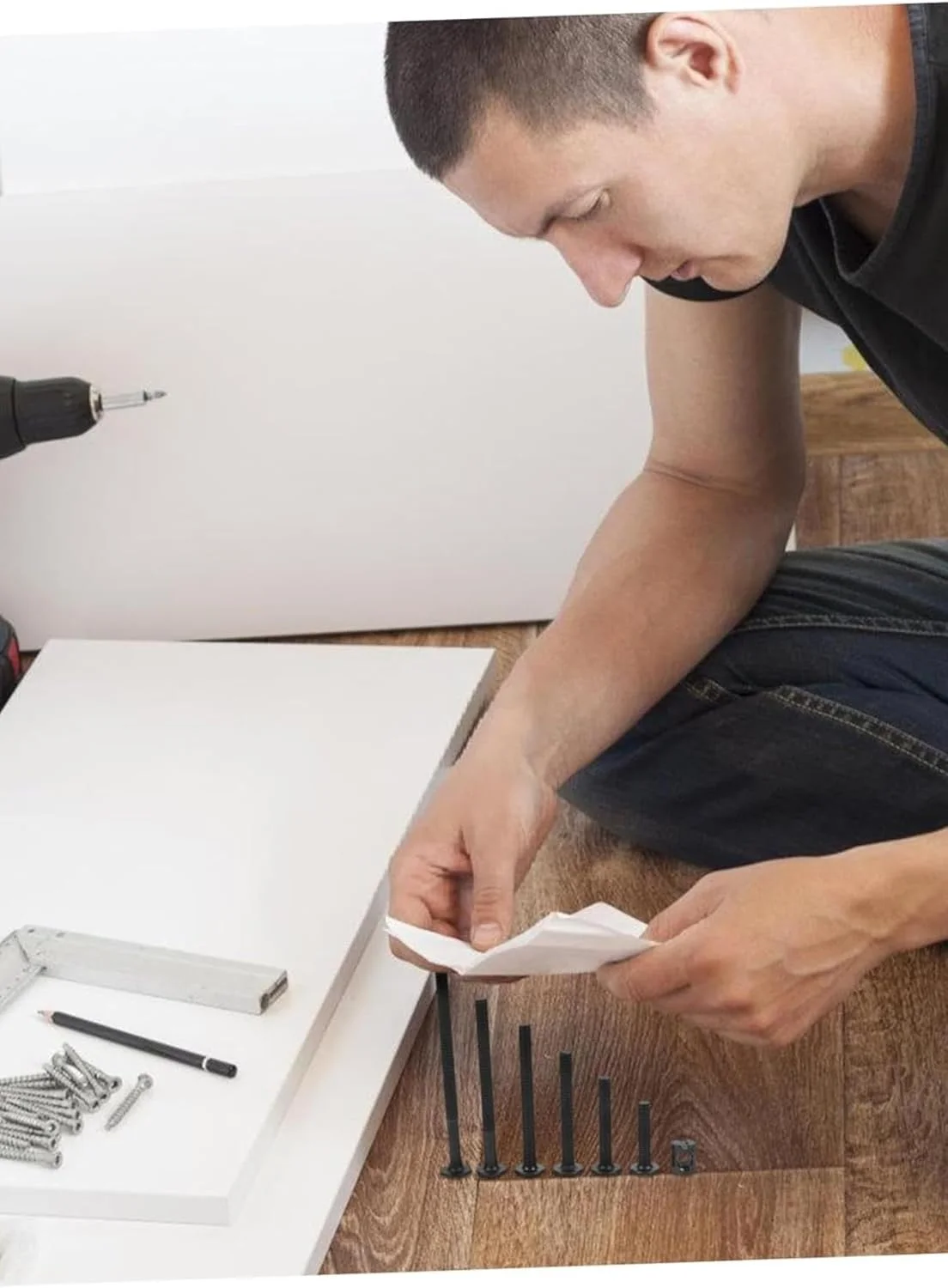 مجموعه 141 عددی پیچ برای تخت خواب، کیت جایگزینی پیچ و مهره تخت، سخت افزار مبلمان برای مونتاژ و تعمیرات، سازگار با تخت و صندلی، ابزار ضروری DIY برای استفاده در منزل مجموعه 141 عددی پیچ برای تخت خواب، کیت جایگزینی پیچ و مهره تخت، سخت افزار مبلمان برای مونتاژ و تعمیرات، سازگار با تخت و صندلی، ابزار ضروری DIY برای استفاده در منزل