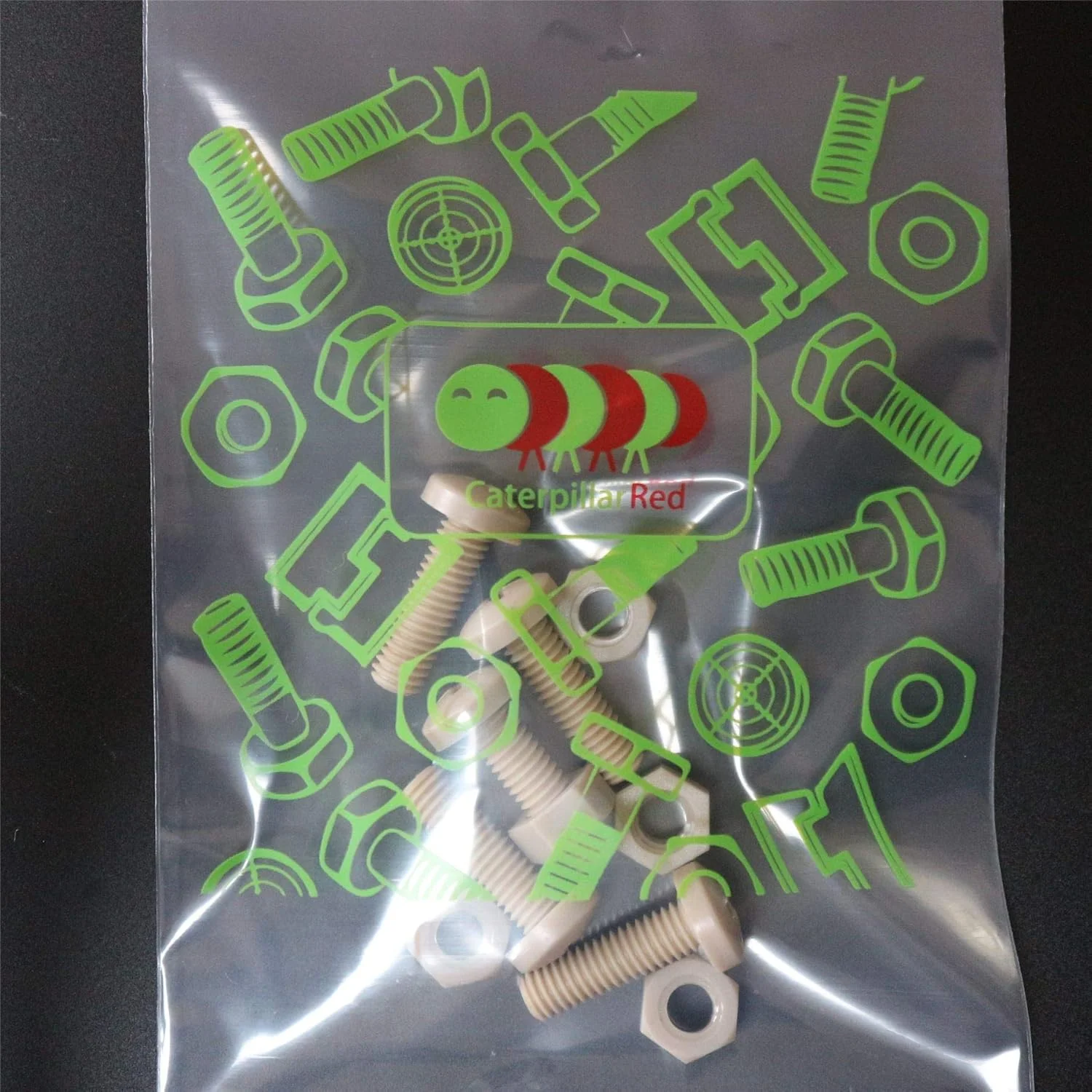 پیچ سر تابه ای قرمز Caterpillar 5 x PEEK M6 x 20mm به همراه مهره - پیچ و مهره پلاستیکی Peek، ضد خوردگی، مقاوم در برابر مواد شیمیایی، مقاوم در برابر درجه حرارت بالا، غیر منبسط شونده، 15/64" x 25/32 پیچ سر تابه ای قرمز Caterpillar 5 x PEEK M6 x 20mm به همراه مهره - پیچ و مهره پلاستیکی Peek، ضد خوردگی، مقاوم در برابر مواد شیمیایی، مقاوم در برابر درجه حرارت بالا، غیر منبسط شونده، 15/64" x 25/32