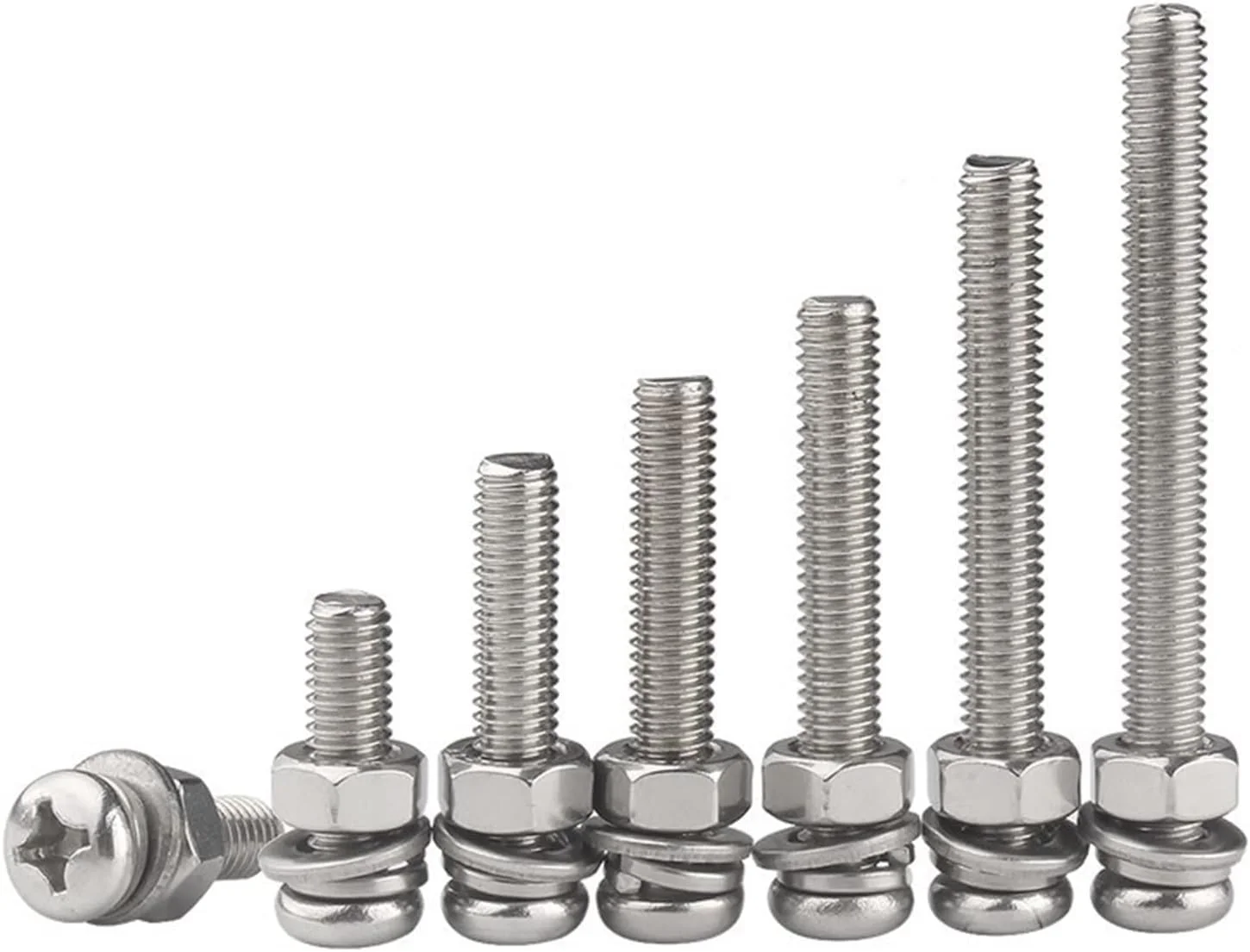 SHODHI Screw Stainless steel cross recessed pan head screws small screw bolts with nut washers SHODHI Screw Stainless steel cross recessed pan head screws small screw bolts with nut washers