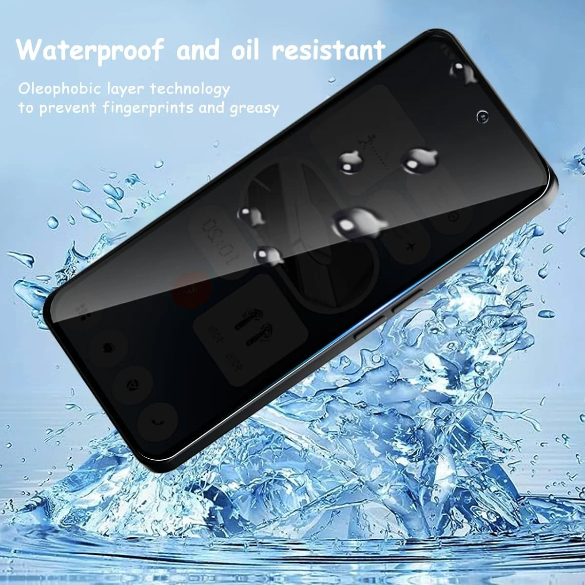 محافظ صفحه نمایش Yonntmmi برای Nothing Phone 3A Pro، محافظ صفحه حریم خصوصی شیشه ای حرارت دیده، بسته 2 عددی محافظ صفحه نمایش شیشه ای حرارت دیده ضد جاسوسی با 1 عدد شیشه محافظ دوربین، ضد جاسوسی، مقاوم در برابر خراش