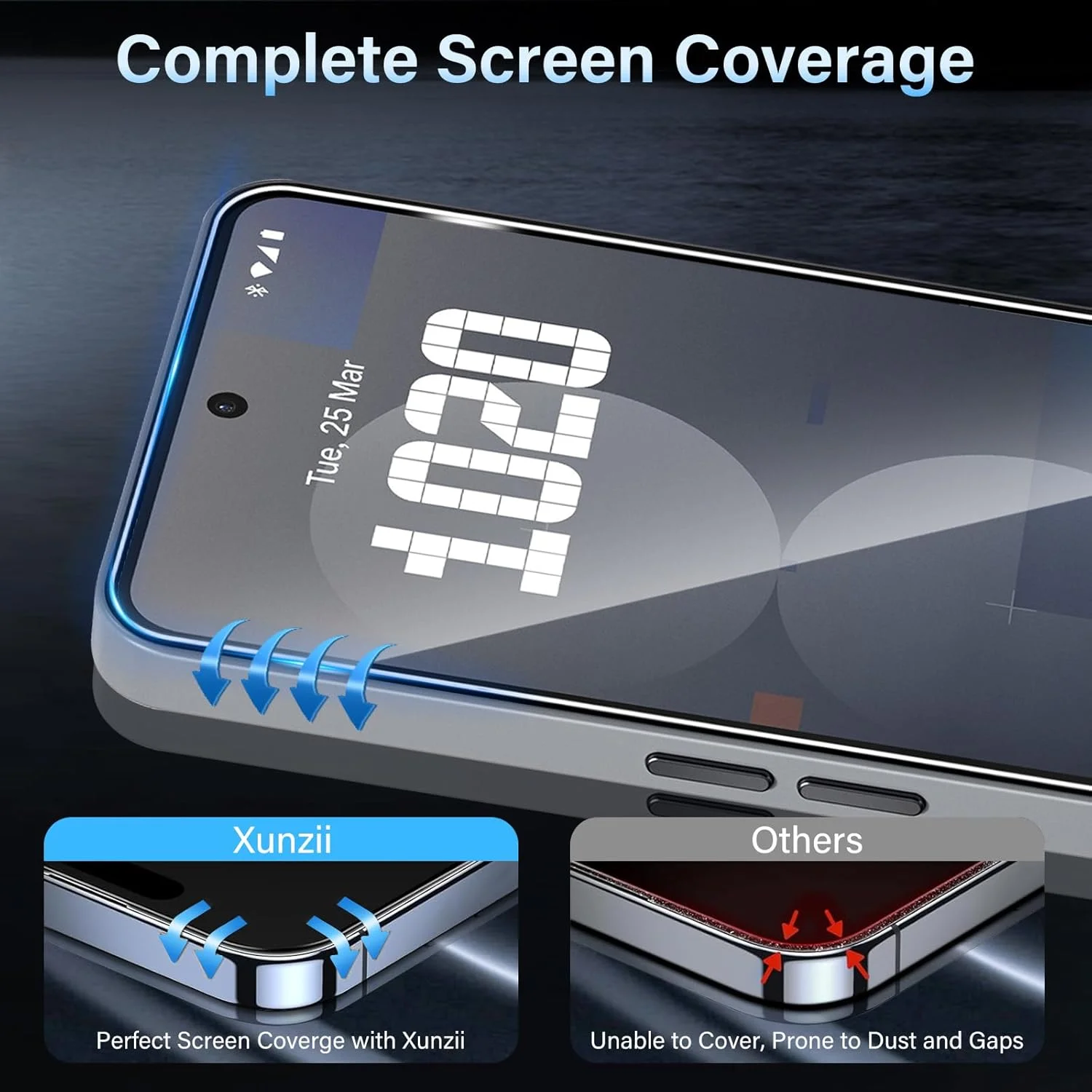 محافظ صفحه نمایش Xunzii برای ناتینگ فون 3A PRO 5G، شیشه حرارت دیده و محافظ دوربین، فیلم محافظ شفاف 0.33 میلی متری، محافظ صفحه نمایش با سختی 9H، فیلم شیشه ای حرارت دیده ضد خش