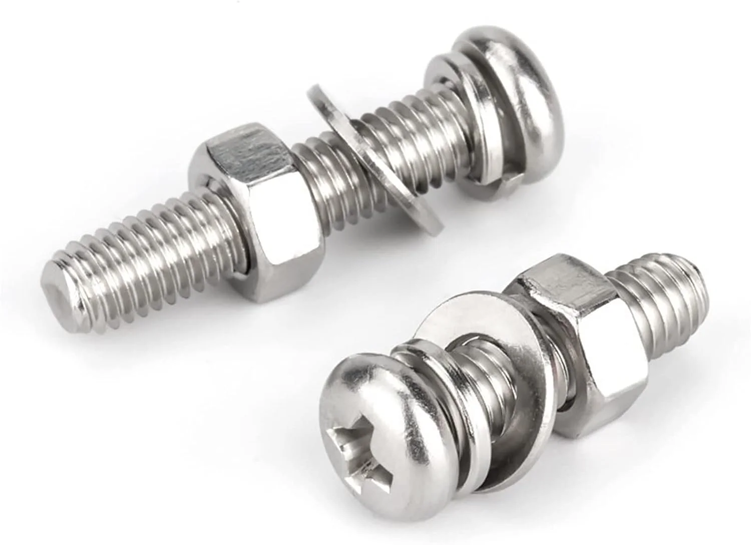 SHODHI Screw Stainless steel cross recessed pan head screws small screw bolts with nut washers SHODHI Screw Stainless steel cross recessed pan head screws small screw bolts with nut washers