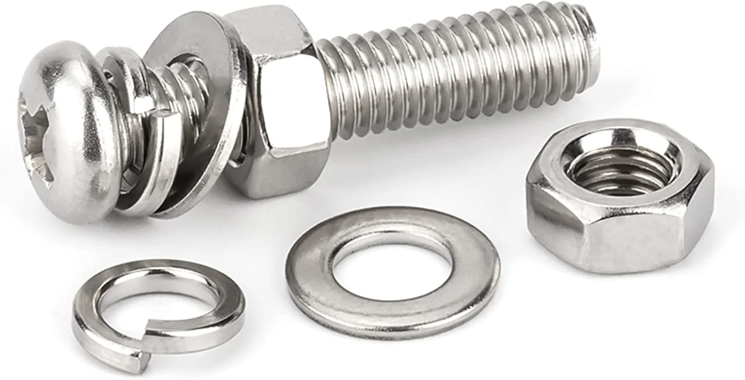 SHODHI Screw Stainless steel cross recessed pan head screws small screw bolts with nut washers SHODHI Screw Stainless steel cross recessed pan head screws small screw bolts with nut washers
