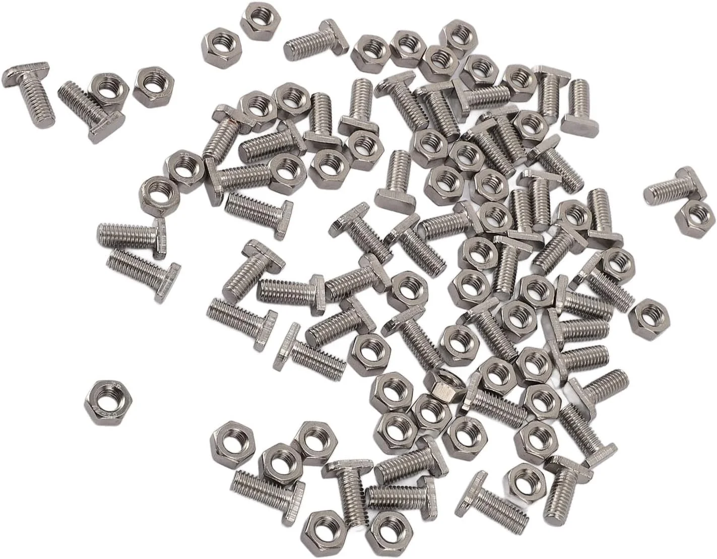 کیت پیچ و مهره گلخانه ای، 50 عدد پیچ و مهره گلخانه ای، پیچ و مهره M6X14 استیل ضد زنگ 304 برای باغبانی کیت پیچ و مهره گلخانه ای، 50 عدد پیچ و مهره گلخانه ای، پیچ و مهره M6X14 استیل ضد زنگ 304 برای باغبانی