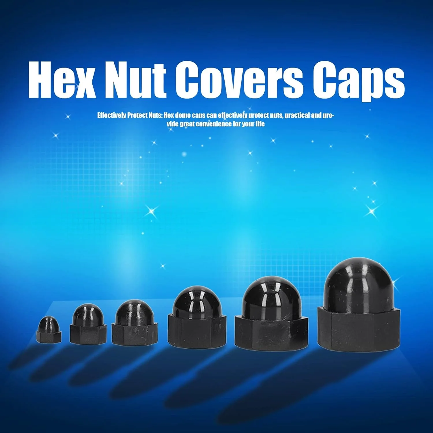 روکش مهره شش گوش کرایفوکت، 10 عدد لوازم صنعتی بست فلزی سخت افزاری برای پیچ و مهره (M5) روکش مهره شش گوش کرایفوکت، 10 عدد لوازم صنعتی بست فلزی سخت افزاری برای پیچ و مهره (M5)