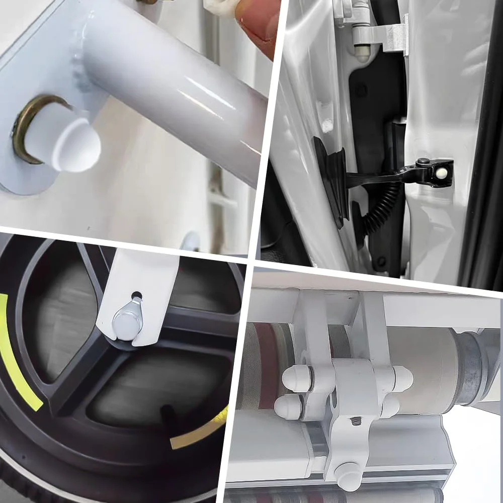 DANA FRED روکش مهره سفید، مجموعه درپوش های پلاستیکی مهره شش گوش با جعبه نگهداری، مهره قفلی نایلونی برای پیچ یا مهره های M4 M5 M6 M8 M10 M12 DANA FRED روکش مهره سفید، مجموعه درپوش های پلاستیکی مهره شش گوش با جعبه نگهداری، مهره قفلی نایلونی برای پیچ یا مهره های M4 M5 M6 M8 M10 M12