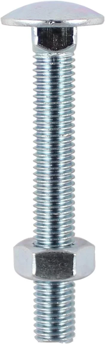 پیچ کالسکه ای TIMco 0865CB BZP با مهره شش گوش 8 x 65 - روکش زینک (جعبه 50 عددی) پیچ کالسکه ای TIMco 0865CB BZP با مهره شش گوش 8 x 65 - روکش زینک (جعبه 50 عددی)