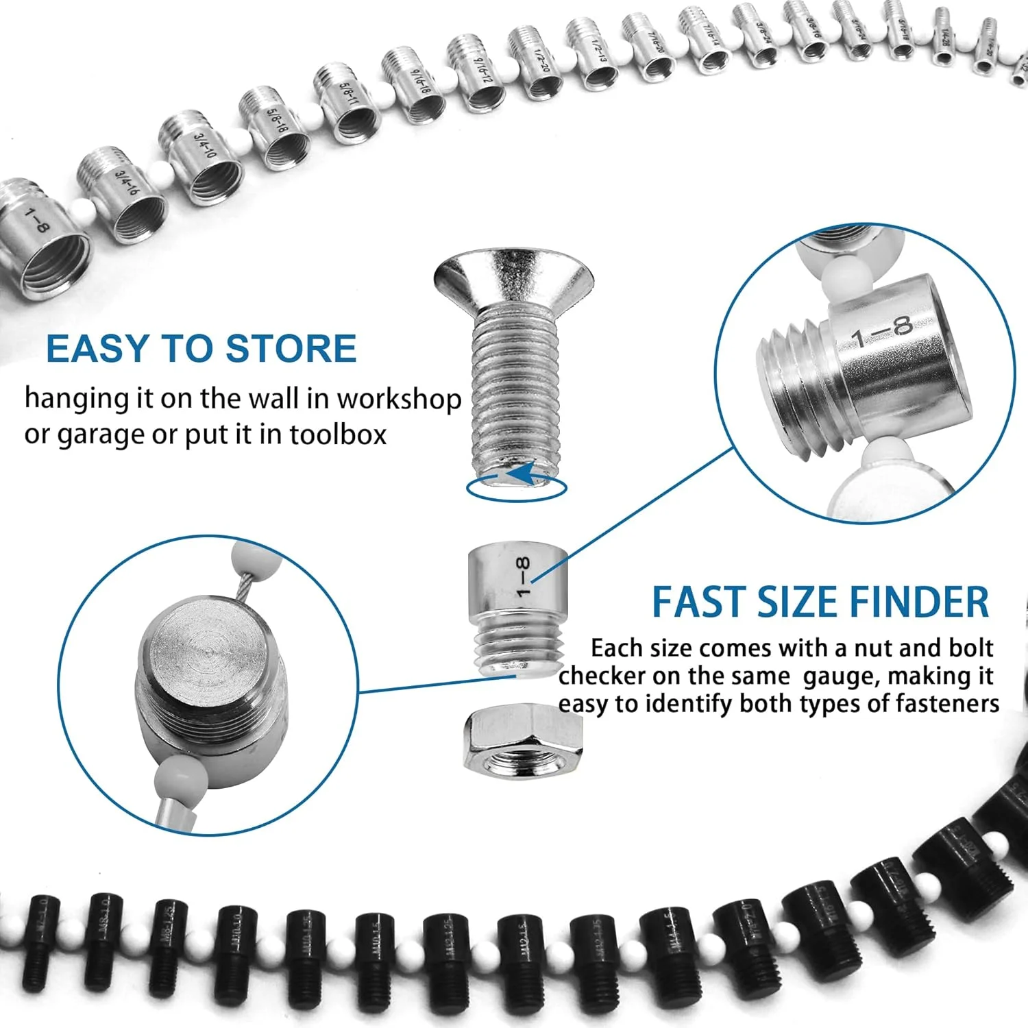 مجموعه بررسی کننده رزوه پیچ و مهره tenluno مدل SWTC-44، شناساگر رزوه پیچ و مهره 44 نر/ماده - 23 سایز اینچی و 21 سایز متریک مجموعه بررسی کننده رزوه پیچ و مهره tenluno مدل SWTC-44، شناساگر رزوه پیچ و مهره 44 نر/ماده - 23 سایز اینچی و 21 سایز متریک