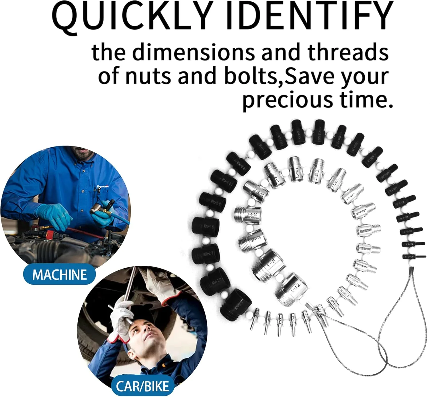 مجموعه بررسی کننده رزوه پیچ و مهره tenluno مدل SWTC-44، شناساگر رزوه پیچ و مهره 44 نر/ماده - 23 سایز اینچی و 21 سایز متریک مجموعه بررسی کننده رزوه پیچ و مهره tenluno مدل SWTC-44، شناساگر رزوه پیچ و مهره 44 نر/ماده - 23 سایز اینچی و 21 سایز متریک