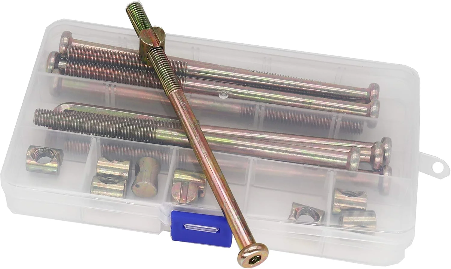 پیچ و مهره تخت خواب cSeao، بسته 10 عددی M8 x 120mm، پیچ اتصال تخت با سر سوکت برای مبلمان (M8 x 120mm) پیچ و مهره تخت خواب cSeao، بسته 10 عددی M8 x 120mm، پیچ اتصال تخت با سر سوکت برای مبلمان (M8 x 120mm)