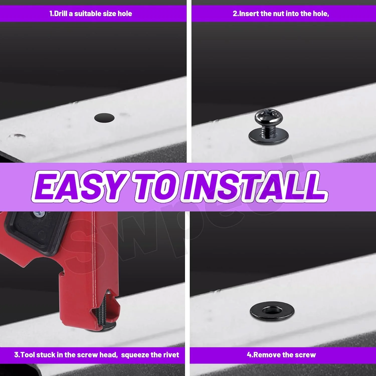 مجموعه 90 عددی مهره های پرچ توخالی Swpeet M4 M5 M6 به همراه پیچ های ماشین با سر خزینه تخت، مهره های گلبرگی رزوه ای، مهره انبساطی، پیچ های مهره ای، پیچ های سر تخت فیلیپس برای دیوار توخالی مجموعه 90 عددی مهره های پرچ توخالی Swpeet M4 M5 M6 به همراه پیچ های ماشین با سر خزینه تخت، مهره های گلبرگی رزوه ای، مهره انبساطی، پیچ های مهره ای، پیچ های سر تخت فیلیپس برای دیوار توخالی