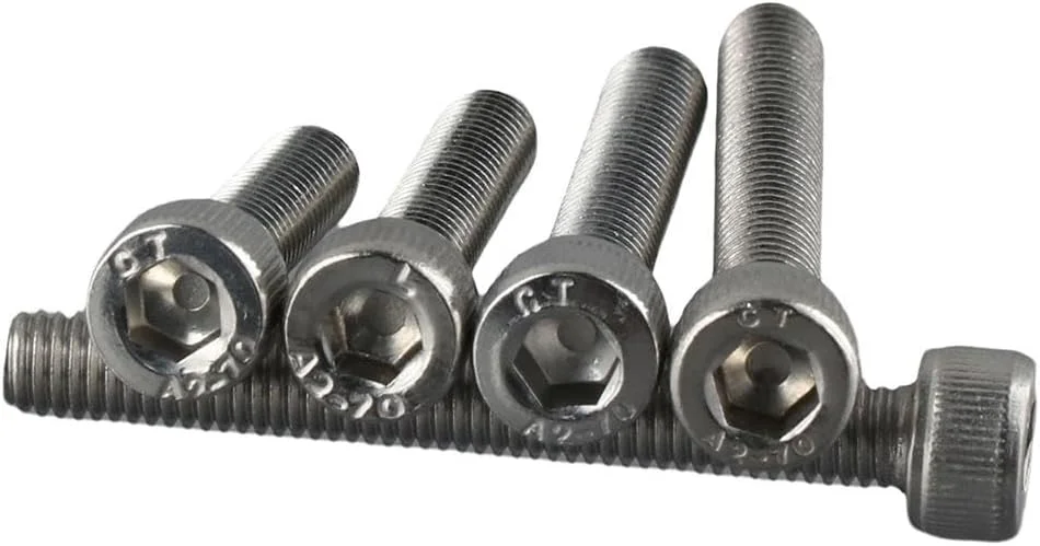 جعبه ترکیبی پیچ و مهره استیل ضد زنگ Upluckey شامل 153 قطعه پیچ سر استوانه ای M5، کیت مهره و پیچ متری، قطعات مکانیکی، مناسب برای نصب و تعمیر میز و صندلی جعبه ترکیبی پیچ و مهره استیل ضد زنگ Upluckey شامل 153 قطعه پیچ سر استوانه ای M5، کیت مهره و پیچ متری، قطعات مکانیکی، مناسب برای نصب و تعمیر میز و صندلی