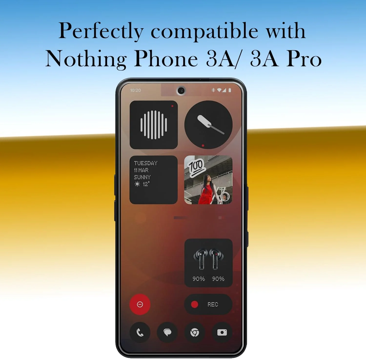 محافظ صفحه نمایش حریم خصوصی گوشی ناتینگ فون 3a / ناتینگ فون 3a پرو، شیشه حرارت دیده ضد جاسوسی، ضد خش (2 عدد)