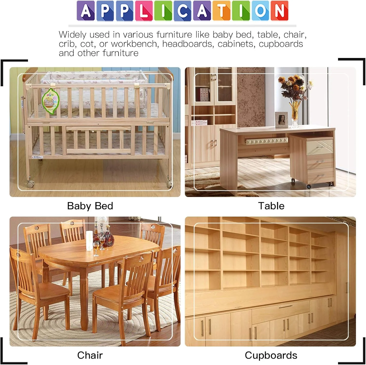 Glarks 141Pcs Baby Bed Crib Screws Hardware Replacement Kit, M6x15/ 25/35/ 45/55/ 65/ 75mm Black Hex Socket Cap Screws and Nuts Assortment Kit for Chair Table Cabinets Furniture Glarks 141Pcs Baby Bed Crib Screws Hardware Replacement Kit, M6x15/ 25/35/ 45/55/ 65/ 75mm Black Hex Socket Cap Screws and Nuts Assortment Kit for Chair Table Cabinets Furniture