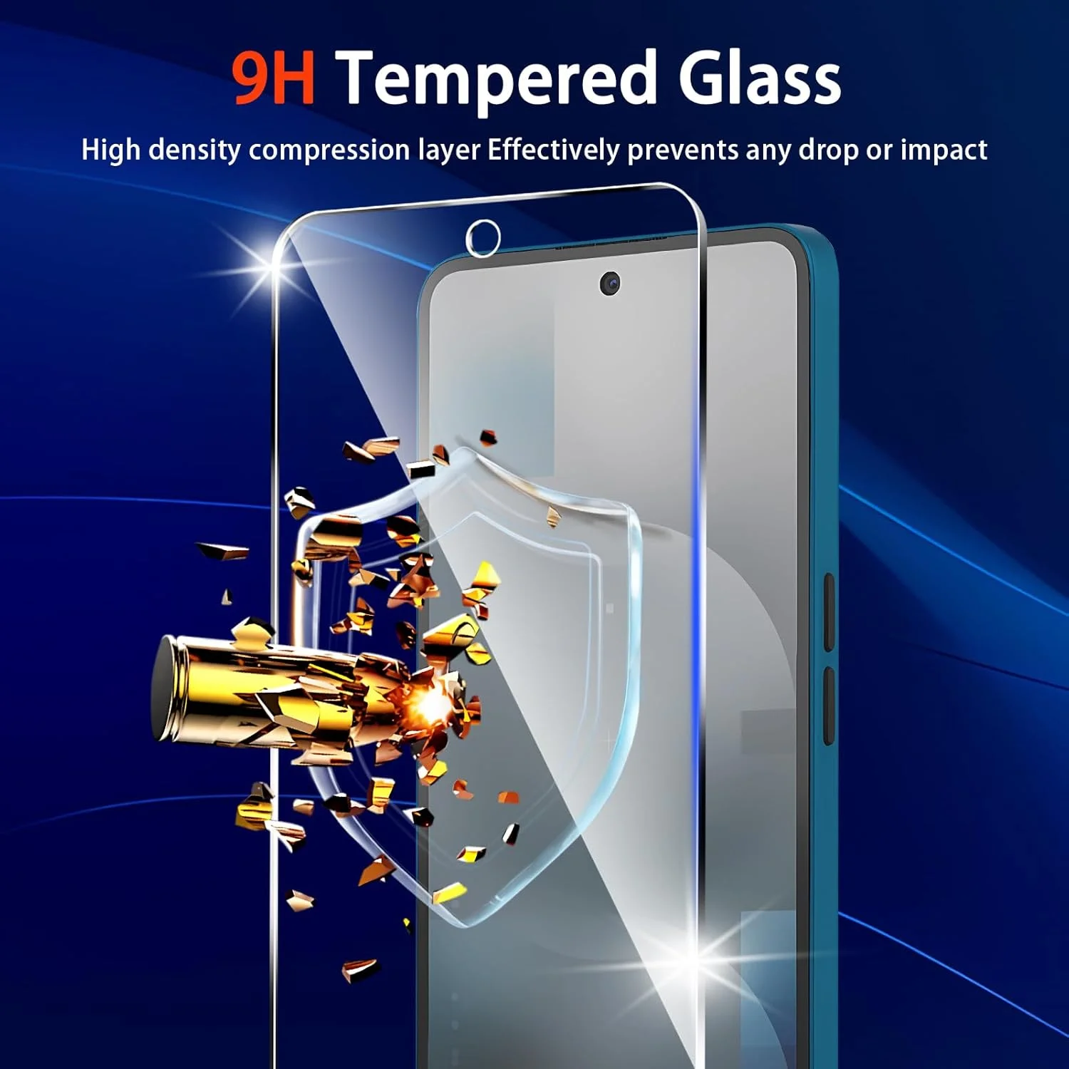 محافظ صفحه نمایش شیشه ای و محافظ لنز دوربین Yskbilm (بسته 3+2 عددی) طراحی شده برای گوشی Nothing phone 3A، [بدون حباب] [ضد خش] شیشه محافظ صفحه نمایش برای گوشی Nothing phone 3a