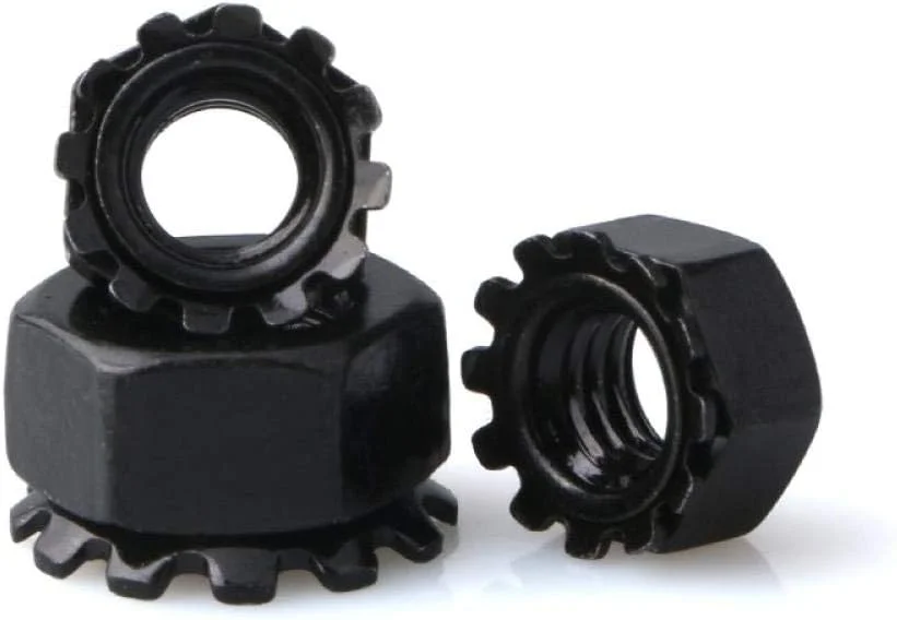 مهره K-type طبیعی، مهره 304K، مهره دندانه دار، مهره پیچ چند دندانه، مهره پیچ و مهره، M5 [10 عدد] کلاهک 304K