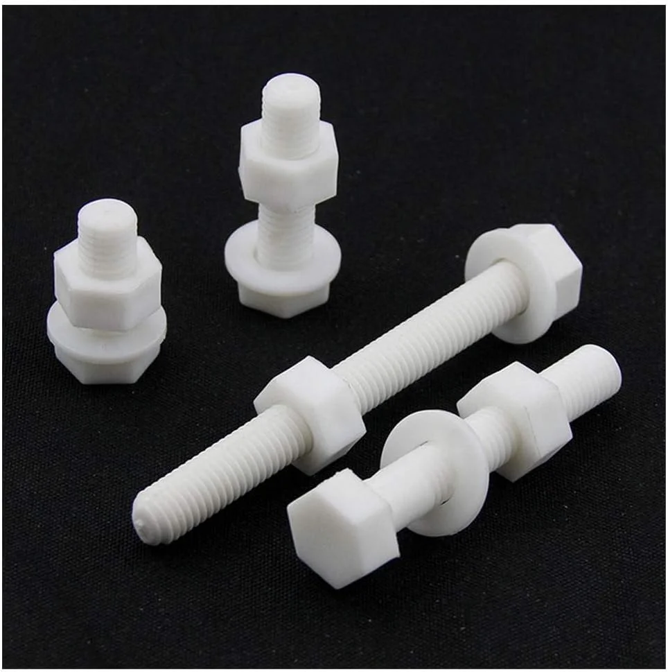 پیچ و مهره واشر شش گوش تخت، پیچ عایق پلاستیکی M12M14M16M18 - 12 x 40 x 2 ست پیچ و مهره واشر شش گوش تخت، پیچ عایق پلاستیکی M12M14M16M18 - 12 x 40 x 2 ست