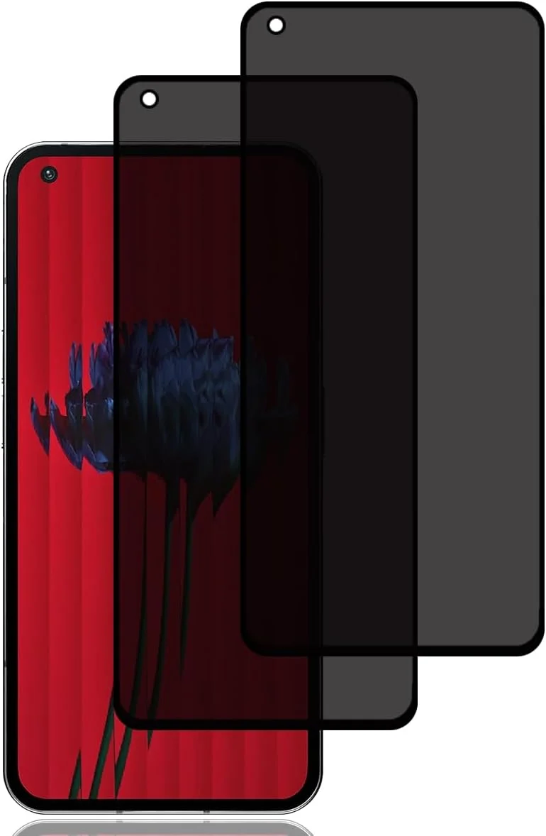 محافظ صفحه نمایش حریم خصوصی BCHKLAI برای Nothing Phone (1) [بسته 2 عددی]، فیلم شیشه ای حرارت دیده ضد جاسوسی، سختی 9H، ضد خش، نصب آسان، بدون حباب، محافظ صفحه نمایش ضد جاسوسی برای Nothing Phone 1