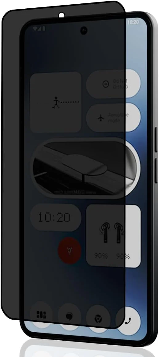 محافظ صفحه نمایش حریم خصوصی Teenrpov شیشه ای حرارت دیده برای ناتینگ فون 3a/3a Pro، محافظ صفحه نمایش ضد جاسوسی سازگار با ناتینگ فون 3a/3a Pro، فیلم محافظ صفحه نمایش ضد خش و بدون حباب - 1 عدد