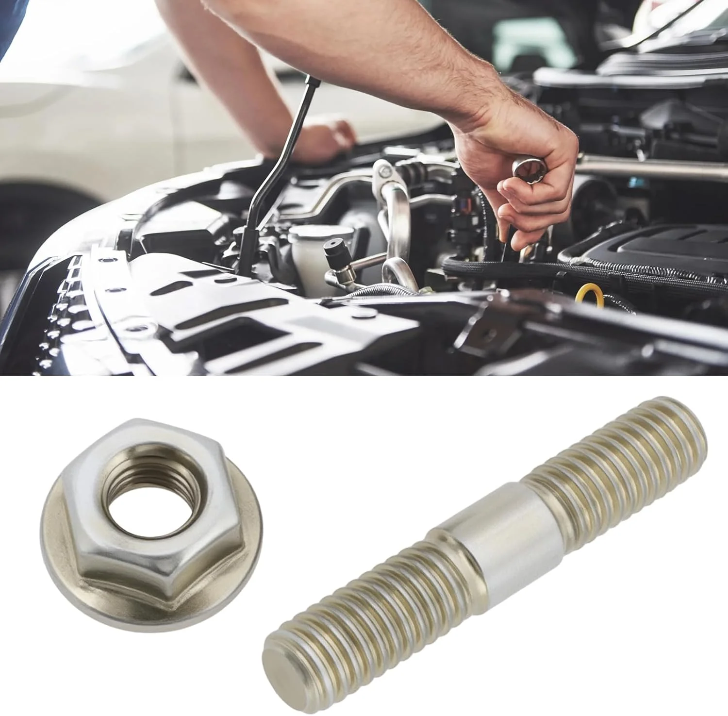 مجموعه 4 عددی پیچ استیل ضد زنگ LT Easiyl، پیچ و مهره M6 برای مبلمان خودرو و موتورسیکلت، M6 x 32 میلی متر مجموعه 4 عددی پیچ استیل ضد زنگ LT Easiyl، پیچ و مهره M6 برای مبلمان خودرو و موتورسیکلت، M6 x 32 میلی متر