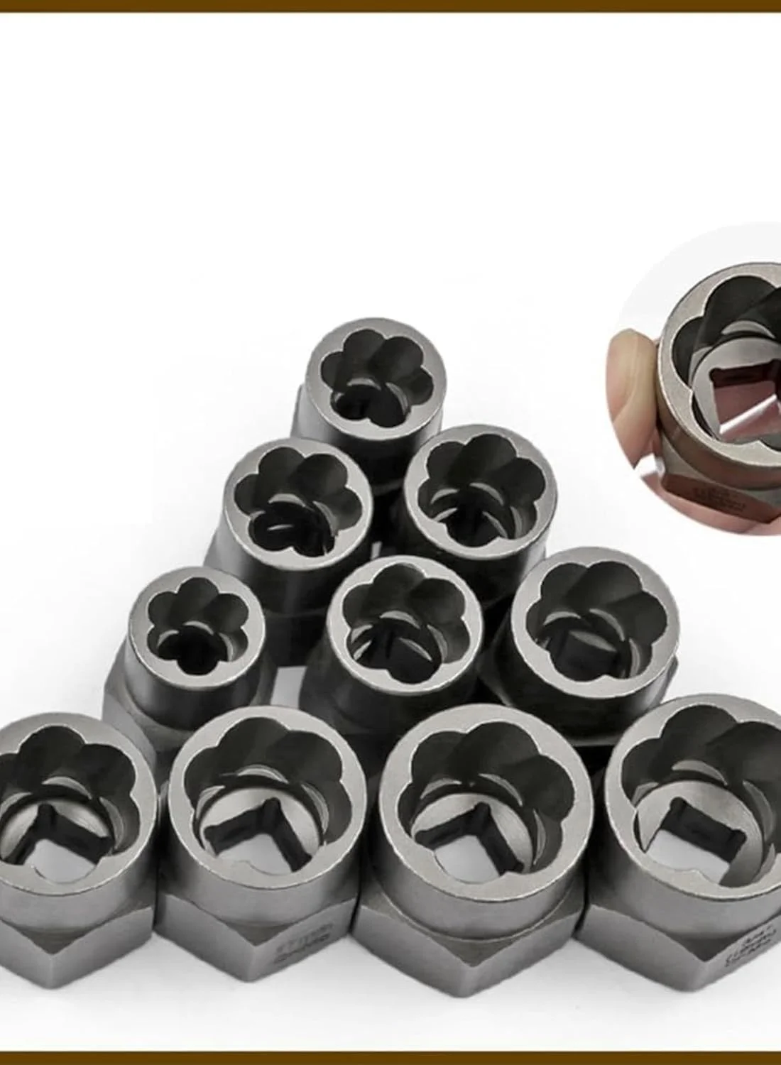 مجموعه 26 عددی ابزار استخراج مهره و پیچ شکسته، ابزار سخت افزاری فلزی برای جدا کردن پیچ های آسیب دیده مجموعه 26 عددی ابزار استخراج مهره و پیچ شکسته، ابزار سخت افزاری فلزی برای جدا کردن پیچ های آسیب دیده