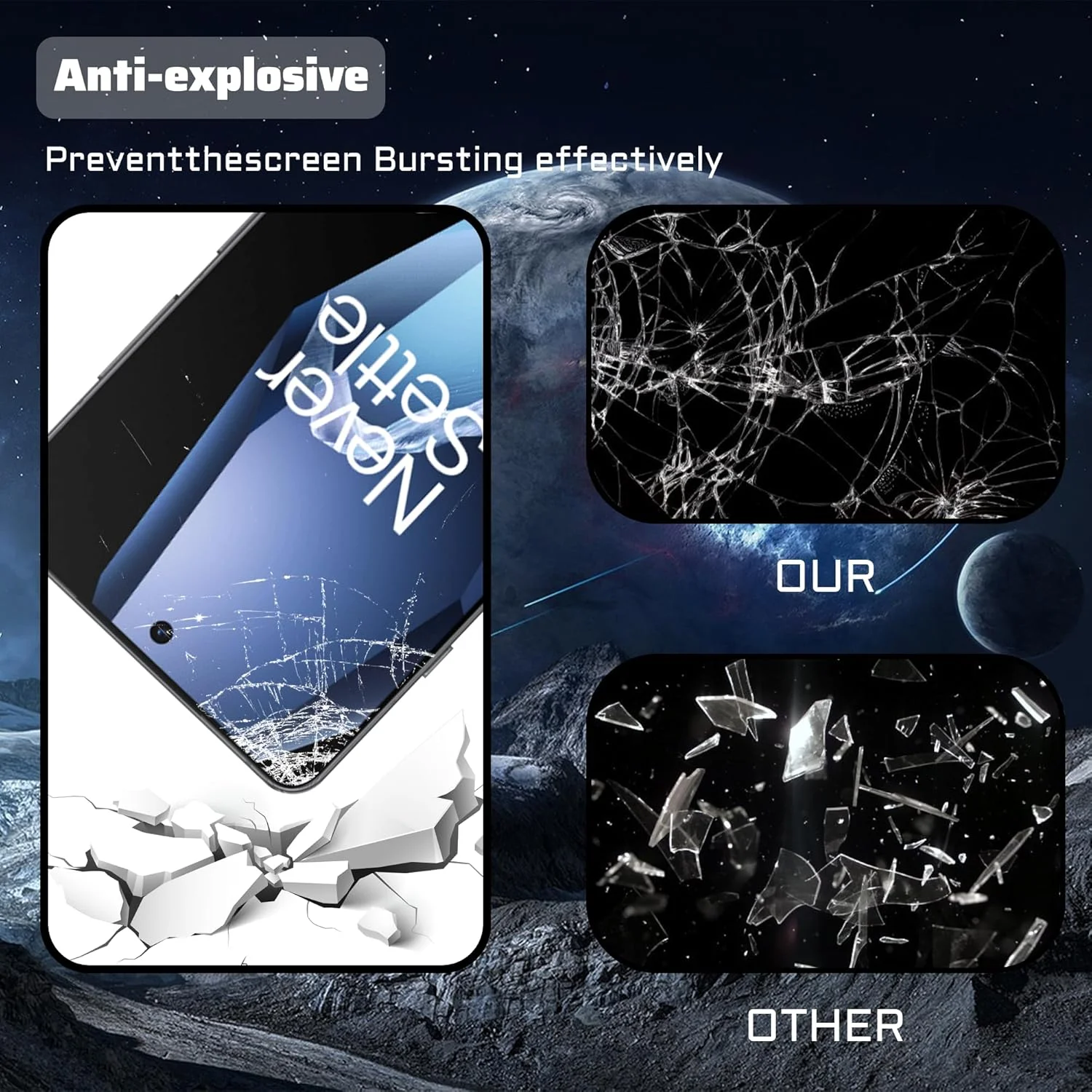 محافظ صفحه نمایش Lemxiee برای OnePlus 13R شیشه حرارت دیده [2+1 تکه] محافظ صفحه نمایش دوربین + فیلم محافظ صفحه نمایش با سختی HD 9H برای OnePlus 13R