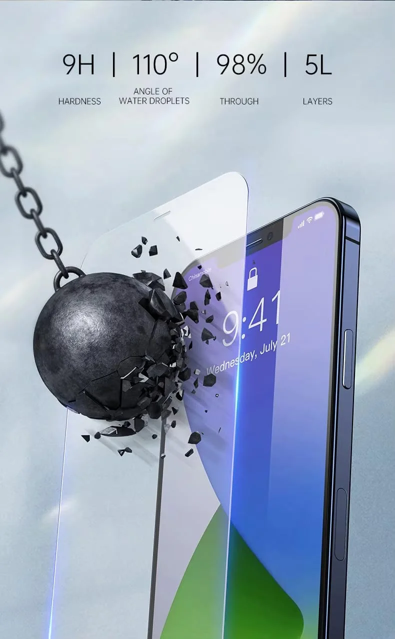 محافظ صفحه نمایش PanXCase بسته 2 عددی برای Nothing Phone 3a Pro - شیشه حرارت دیده 9H HD، ضد اثر انگشت، ضد شکستگی، فیلم ضد خش (بسته 2 عددی)