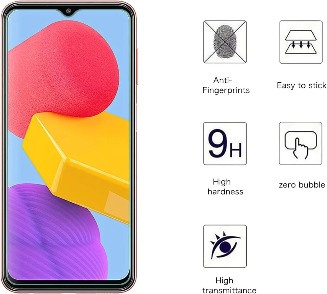محافظ صفحه نمایش YKNIUFLY سازگار با Nothing Phone 3، ضد خش، جذب قوی، شیشه حرارت دیده سازگار با Nothing Phone 3، بسته 2 عددی شفاف