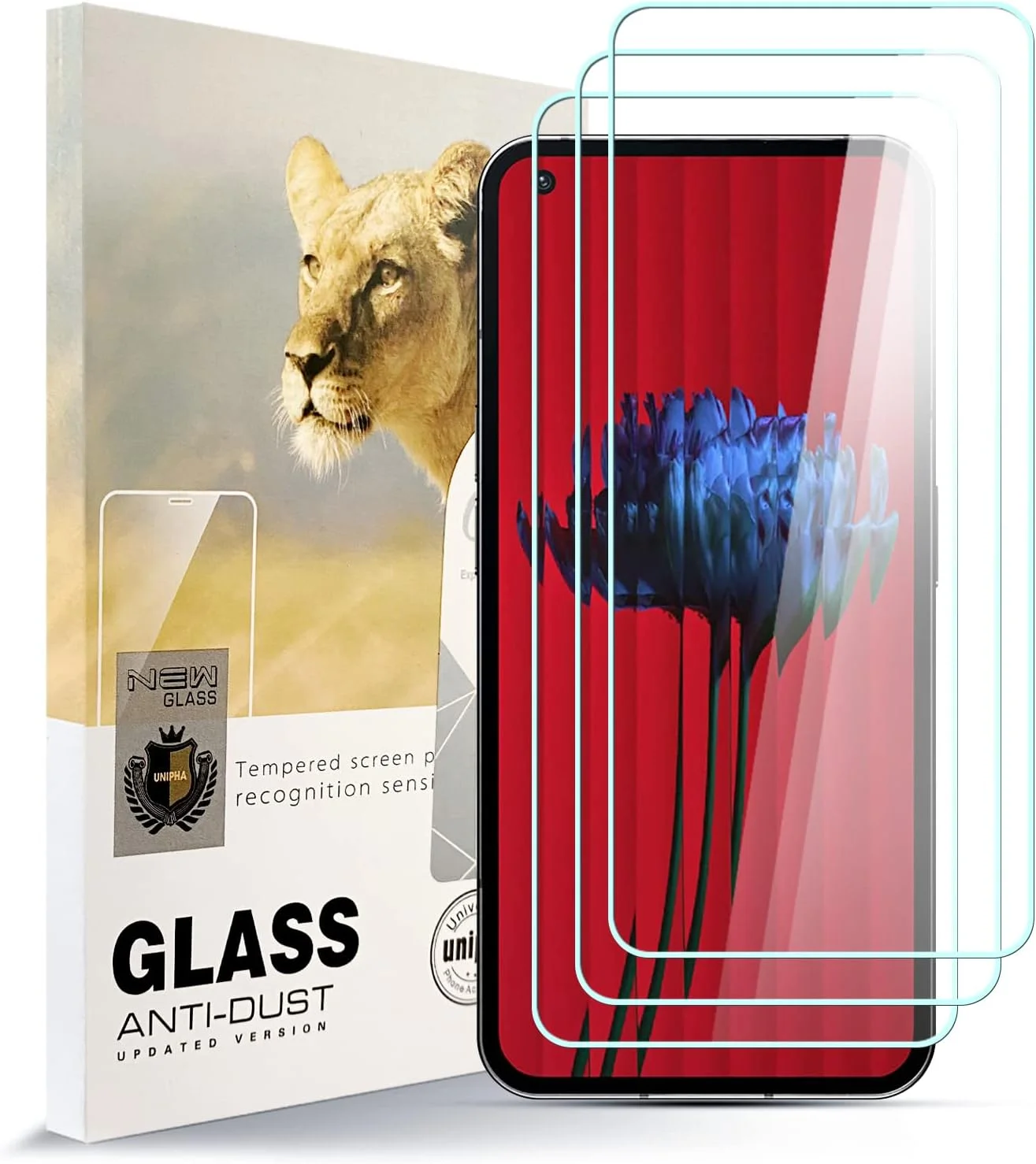 محافظ صفحه نمایش AYSOW برای ناتینگ فون 1، شیشه پریمیوم 0.3 میلی‌متری، سختی 9H، فیلم 2.5D، ضد خش، بدون حباب، محافظ صفحه نمایش شیشه‌ای برای ناتینگ فون 1 [بسته 3 عددی]