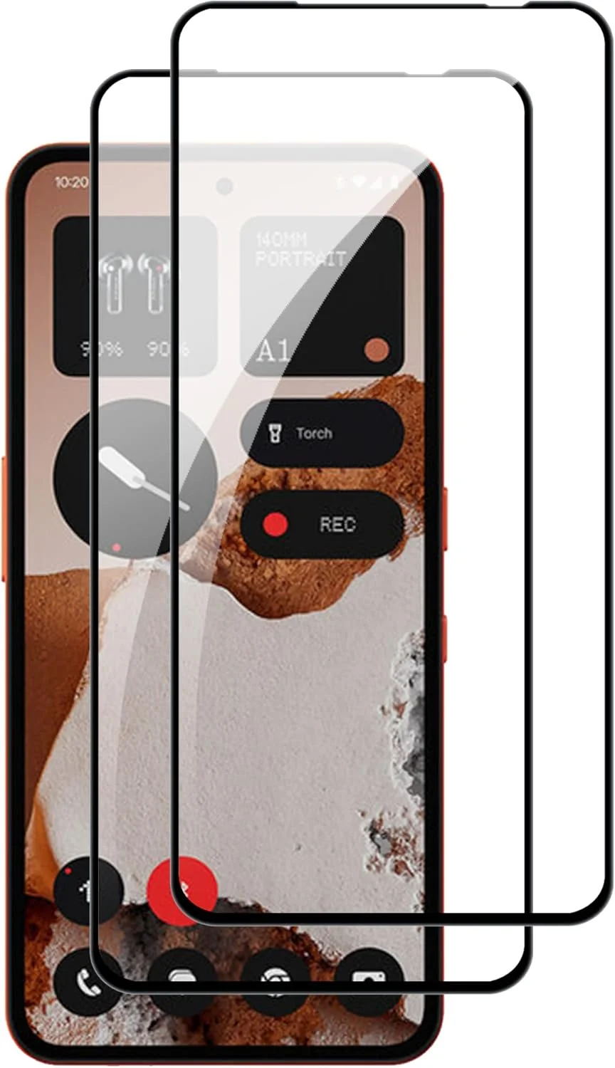 محافظ صفحه نمایش شیشه ای حرارت دیده Rojeuinn برای CMF Phone 2 Pro 5G / Nothing Phone 3A، بسته 2 عددی، محافظ صفحه نمایش ضد خش با سختی 9H، محافظ صفحه نمایش HD