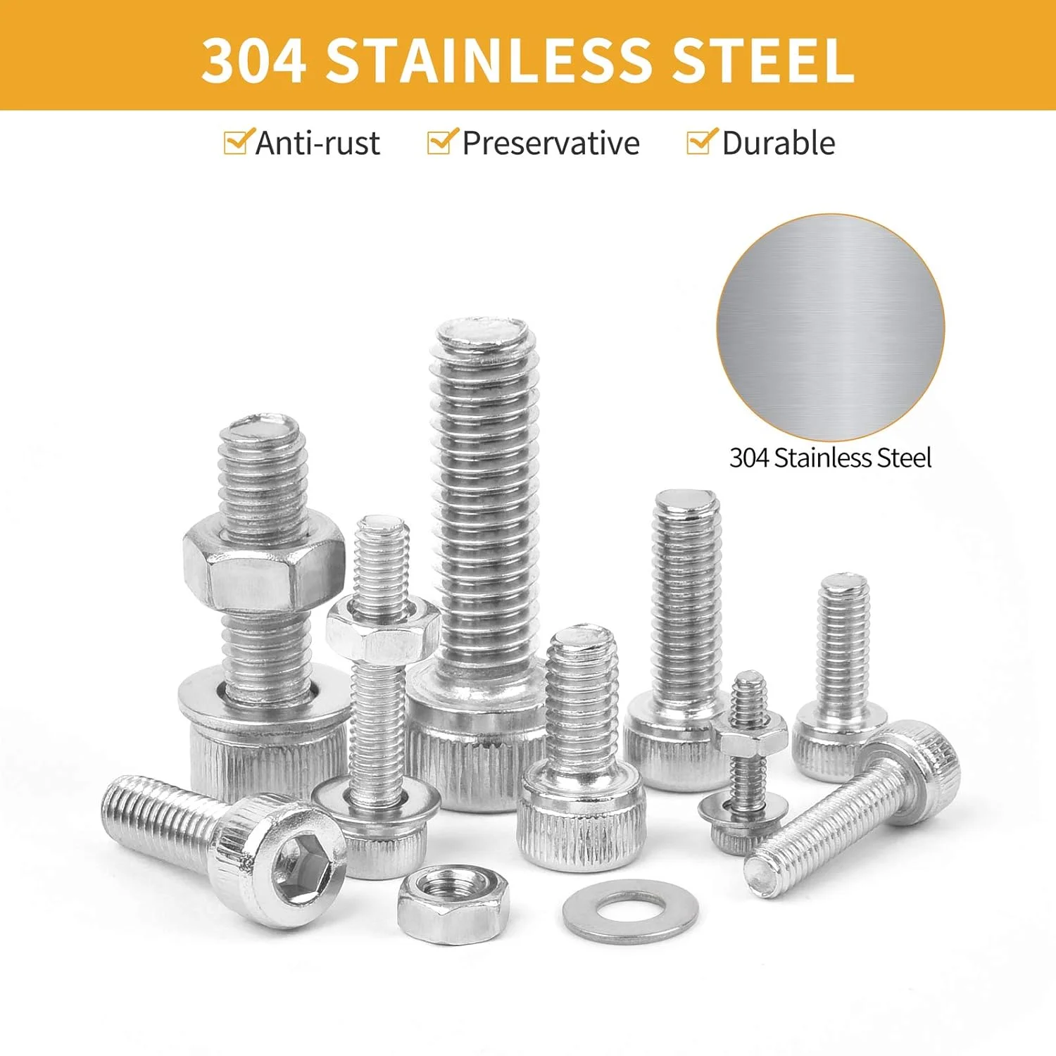 مجموعه 650 عددی پیچ آلن ویگرو M2 M3 M4 M5 M6 از جنس استیل ضد زنگ 304، پیچ های استوانه ای تمام رزوه با مهره و واشر در جعبه تقسیم مجموعه 650 عددی پیچ آلن ویگرو M2 M3 M4 M5 M6 از جنس استیل ضد زنگ 304، پیچ های استوانه ای تمام رزوه با مهره و واشر در جعبه تقسیم