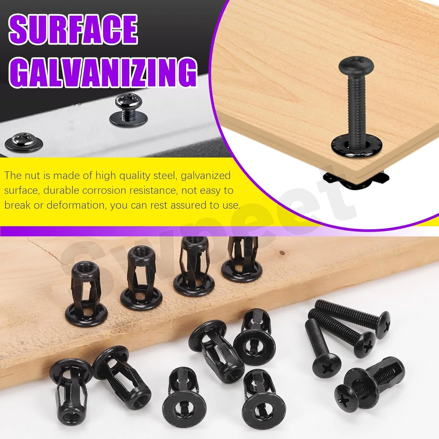 مجموعه 60 عددی مهره های جک توخالی M5 Swpeet با پیچ های ماشین سر تخت خزینه دار، مهره های گلبرگ درج رزوه ای، مهره انبساطی، پیچ های Nutserts، پیچ های سر تخت فیلیپس برای آهن دیوار توخالی مجموعه 60 عددی مهره های جک توخالی M5 Swpeet با پیچ های ماشین سر تخت خزینه دار، مهره های گلبرگ درج رزوه ای، مهره انبساطی، پیچ های Nutserts، پیچ های سر تخت فیلیپس برای آهن دیوار توخالی